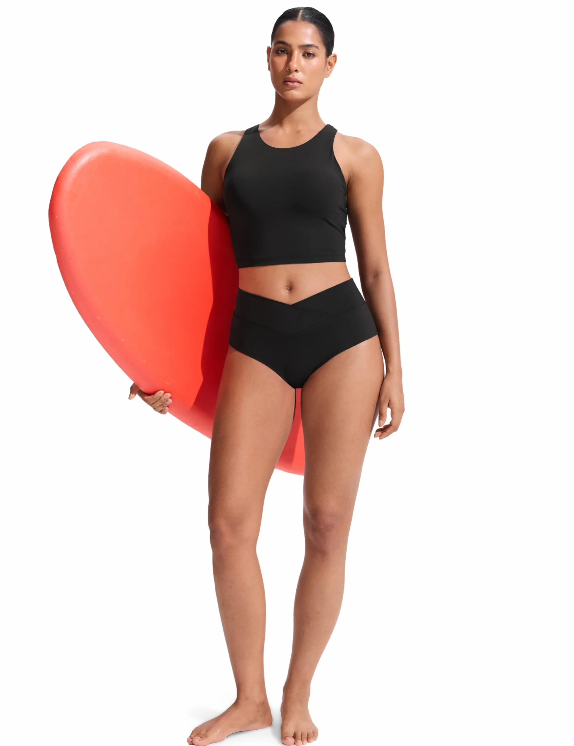 CRZ YOGA Top Bikini da Donna con Schiena all'Americana e Imbottitura ad Asciugatura Rapida