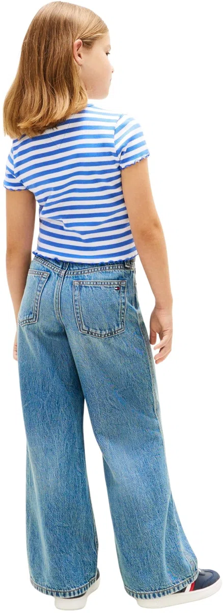 Tommy Hilfiger Essential Rib Top SS Kg0kg08590 Altri Top Bambine e Ragazze (Pacco da 1)