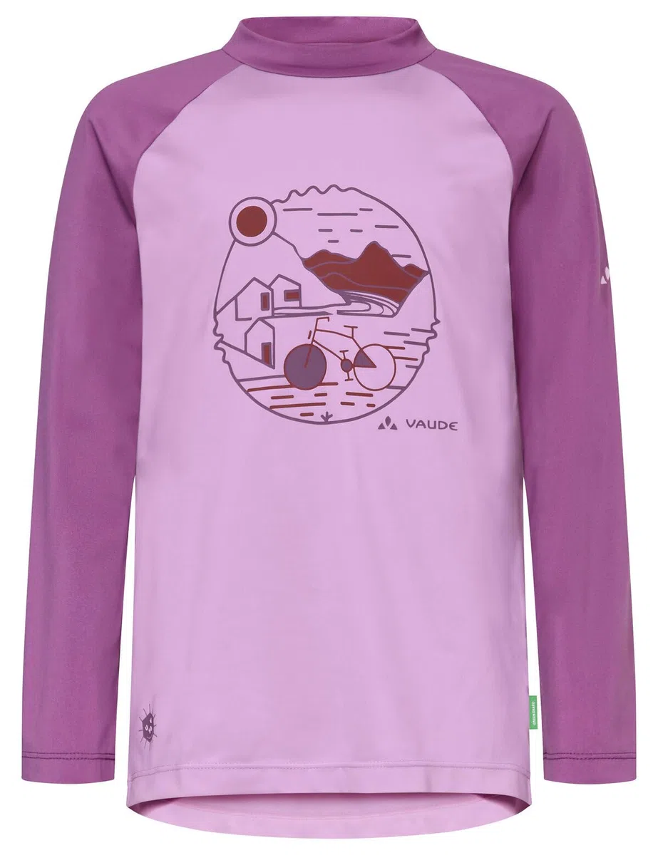 VAUDE Kids Solaro LS T-Shirt III T-Shirt Unisex - Bambini e Ragazzi (Pacco da 1)