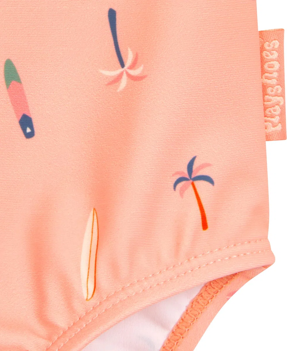 Playshoes Costume da Bagno per Bambina, tavola da Surf Rosa, 86-92