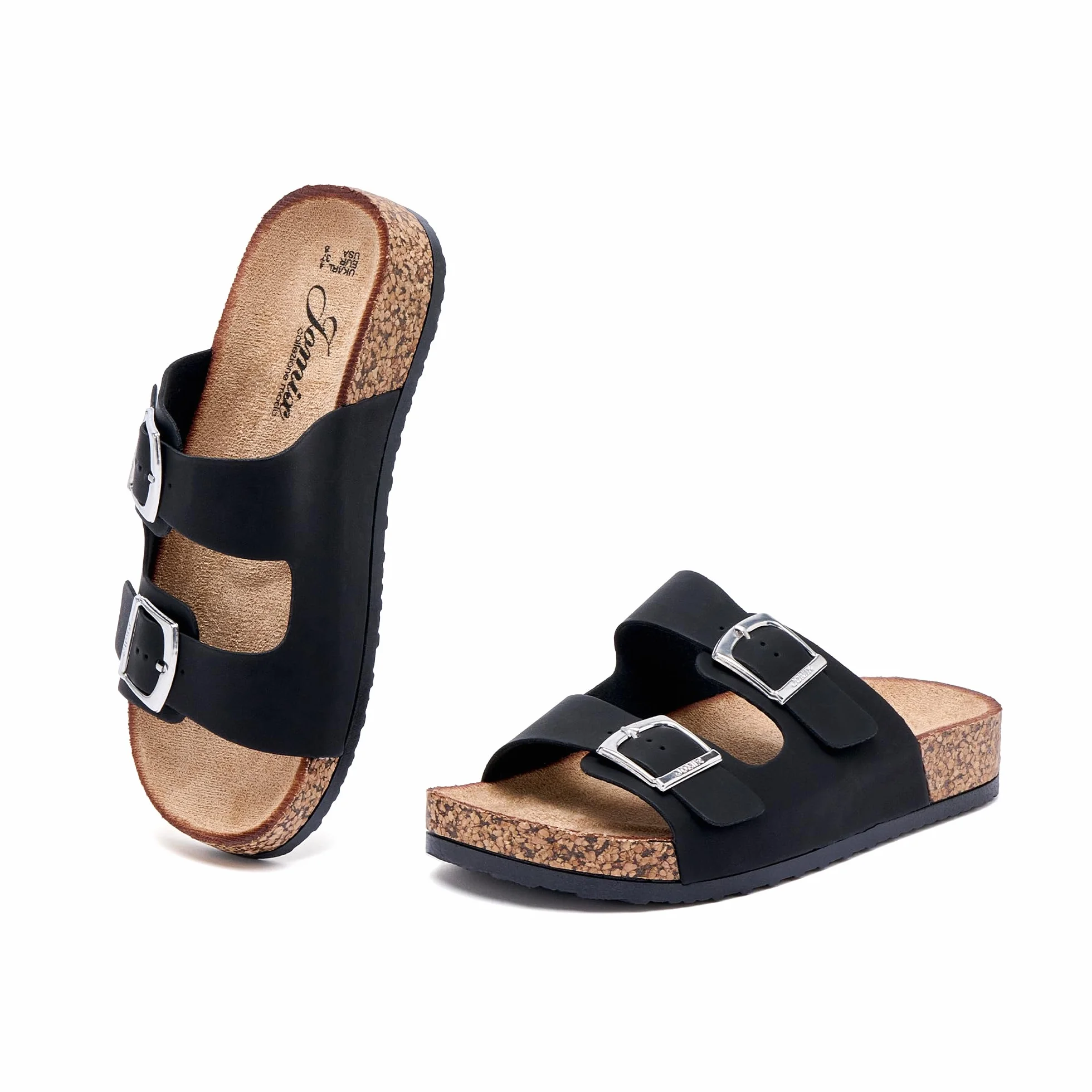 JOMIX Ciabatte Estive da Mare da Donna Pantofole Alla Moda con Punta Aperta Comoda Suola in Sughero Antiscivolo WCX250057