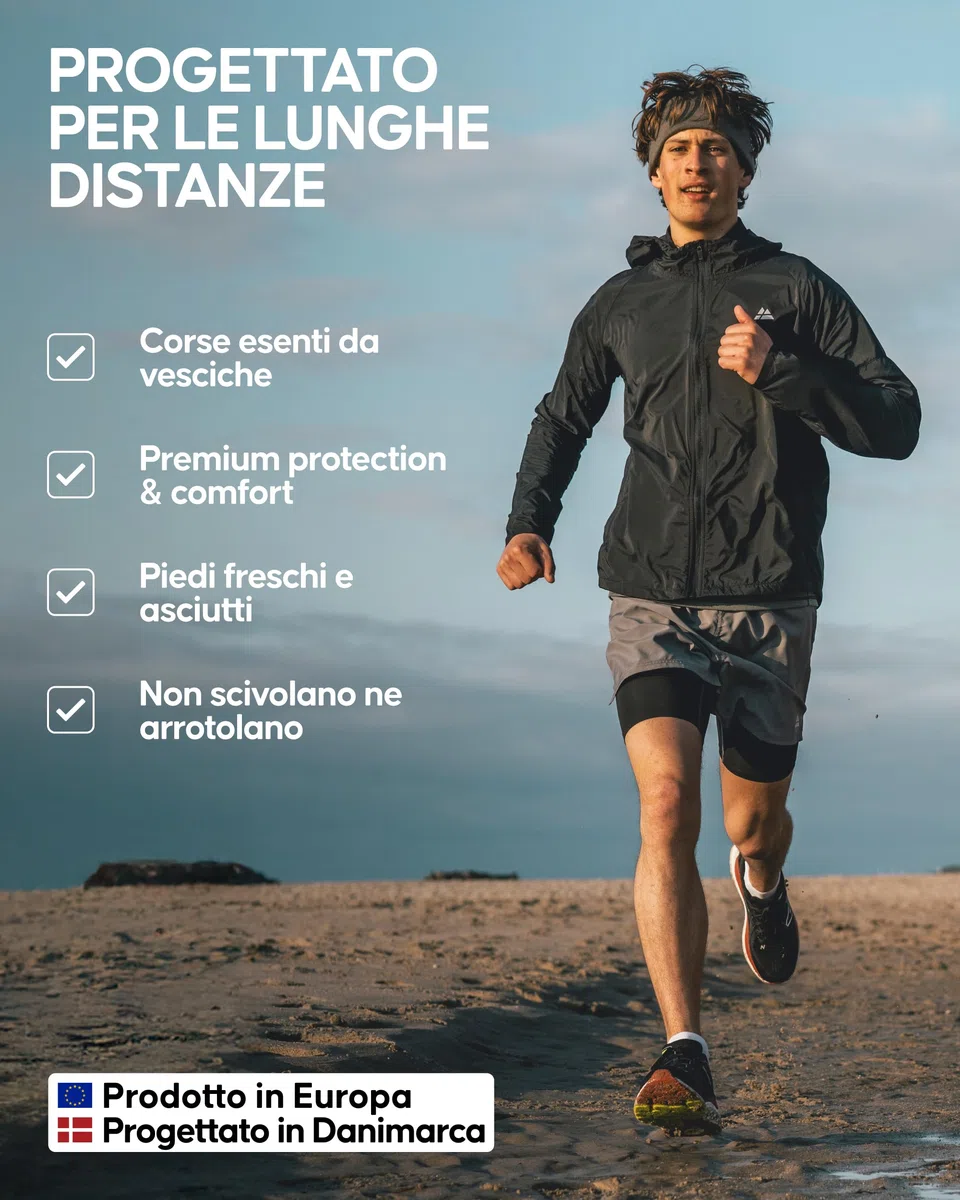 DANISH ENDURANCE Calzini Corti da Corsa, Anti-Vescica, Calze Tecniche Sportive da Running, per Uomo e Donna, 5 Paia