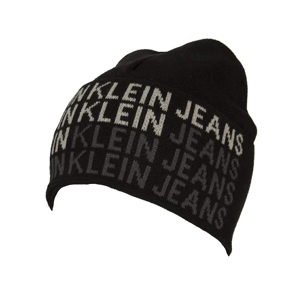 Calvin Klein Jeans Cappello Berretto Uomo CK Risvolto Articolo K50K507563 AOP Beanie