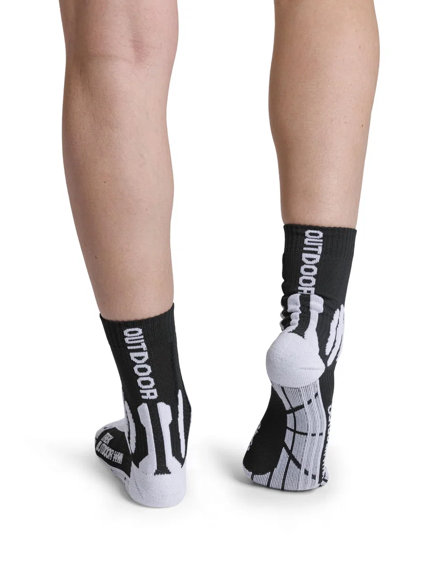X-Socks Womens Trek Outdoor - calze da trekking per comfort e protezione ottimali, tecnologia di circolazione dell'aria migliorata, design specifico per le donne - Blu/Rosa/Grigio, 37-38