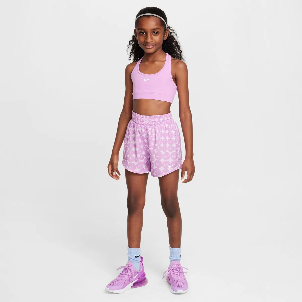 Nike - One Webshorts mit Hohem Bund für Ältere Kinder (Mädchen), Pantaloncini a Vita Alta per Bambini più Grandi (Ragazze) Bambine e Ragazze