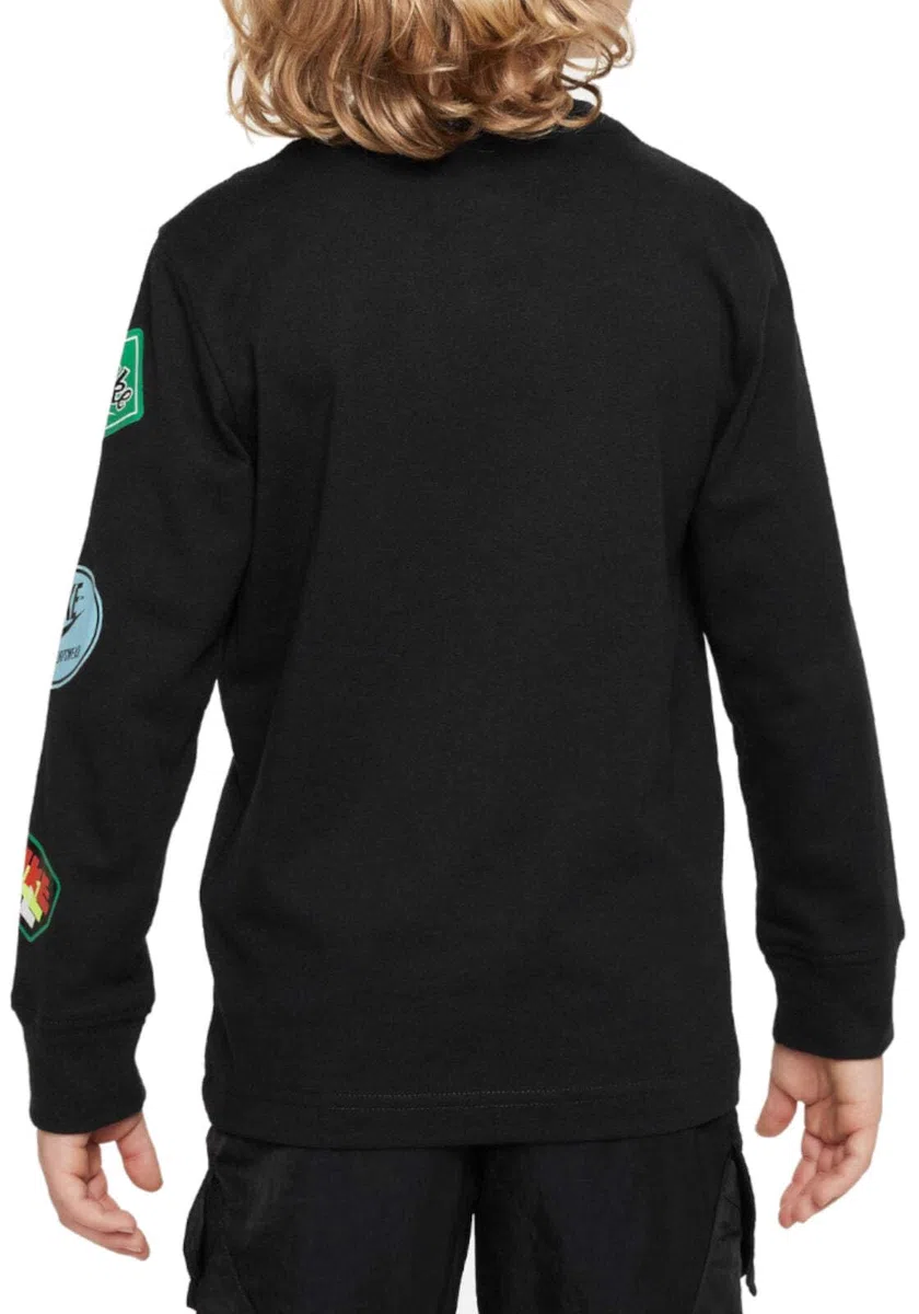 Nike Retro Sticker LS Tee T-Shirt Bambini e Ragazzi (Pacco da 1)