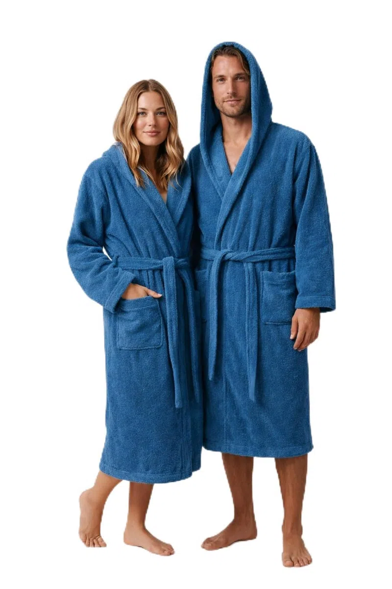 Novia - Accappatoio in Spugna con Cappuccio - Unisex Uomo/Donna - Tutte le taglie disponibili - Diversi colori