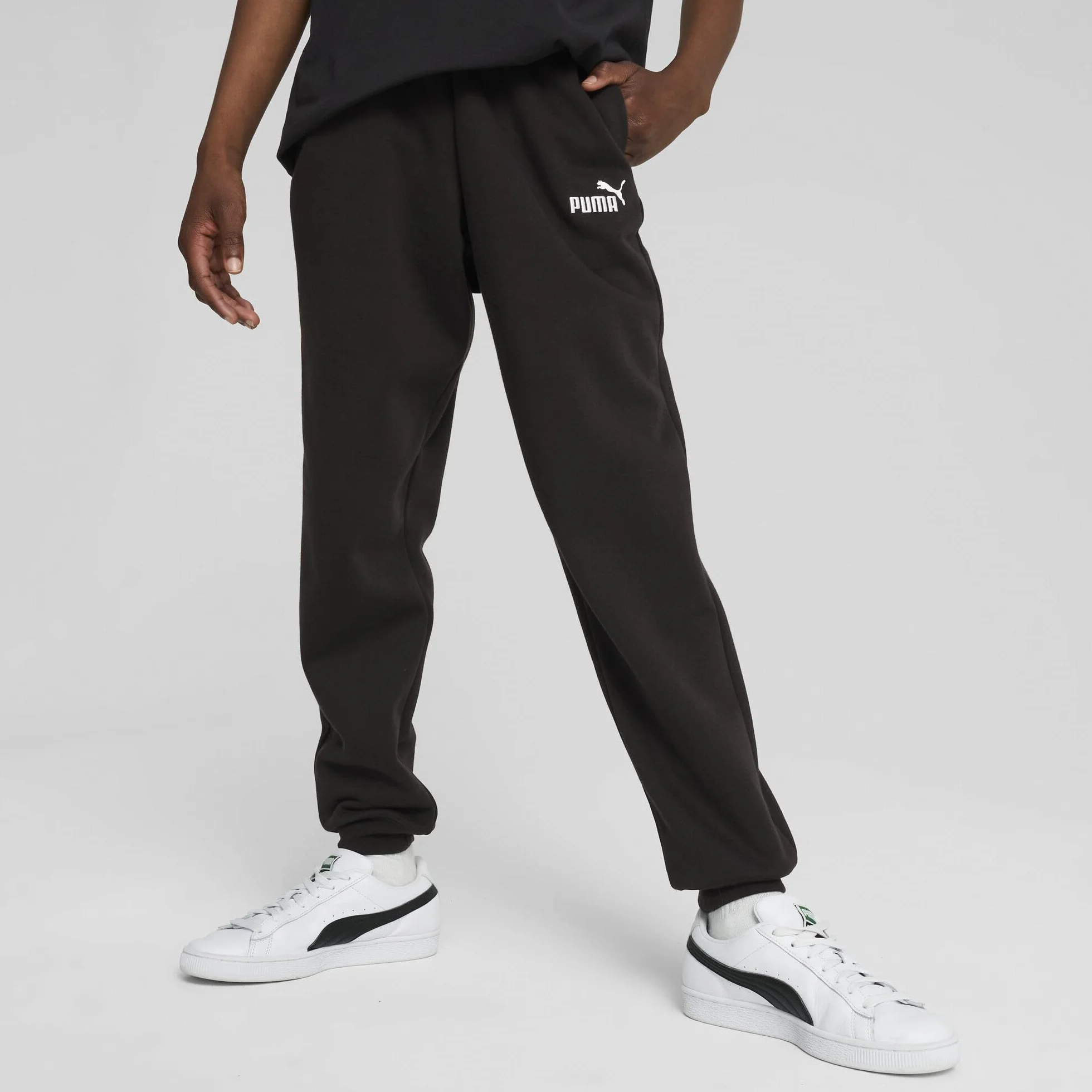 Puma - Ess No. 1 Logo Sweatpants FL B, Pantaloni Lavorati a Maglia Bambini e Ragazzi