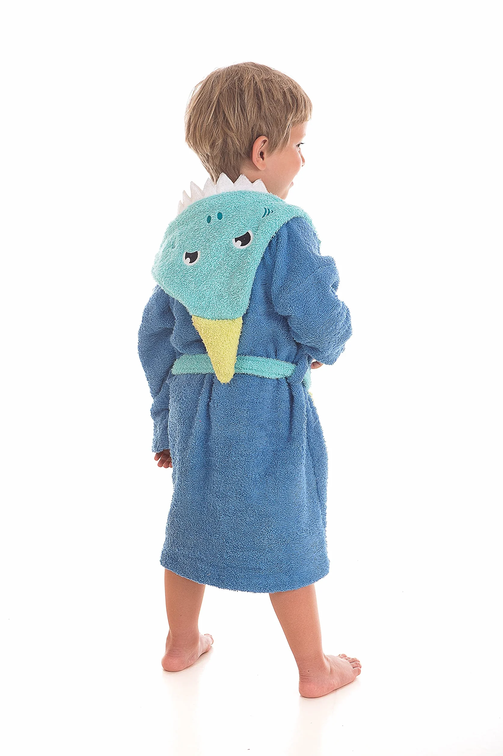 LEBENGOOD - Accappatoio Bambini adolescenti Cotone: Bambino, Bambina - 100% Cotone OEKO-TEX - 2 tasche, cintura, cappuccio