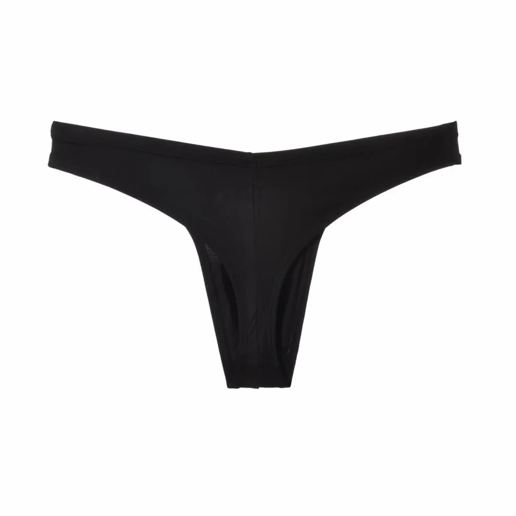 Faringoto Tanga sportiva da uomo, senza cuciture, biancheria intima in cotone a vita bassa
