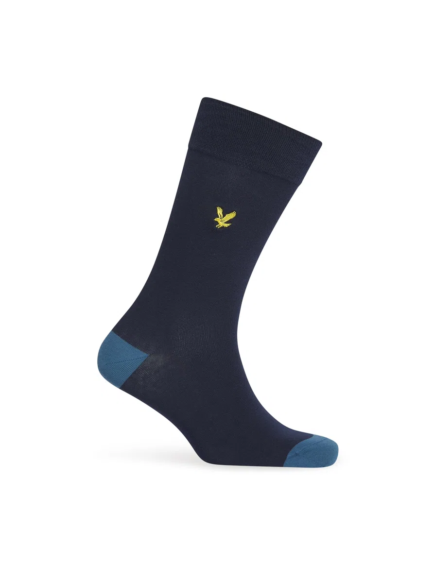 Lyle & Scott Uomo Confezione Da 5 Calzini Graham Premium, Black/Multi