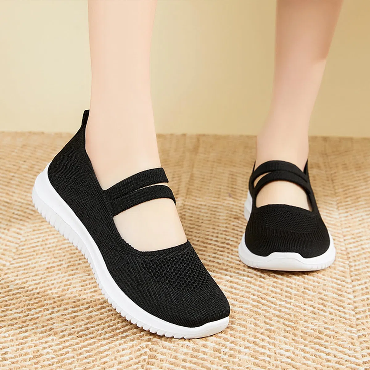 Alexis Leroy Donna Senza Lacci Antiscivolo Sneakers Palestra Lavoro Comode Scarpe