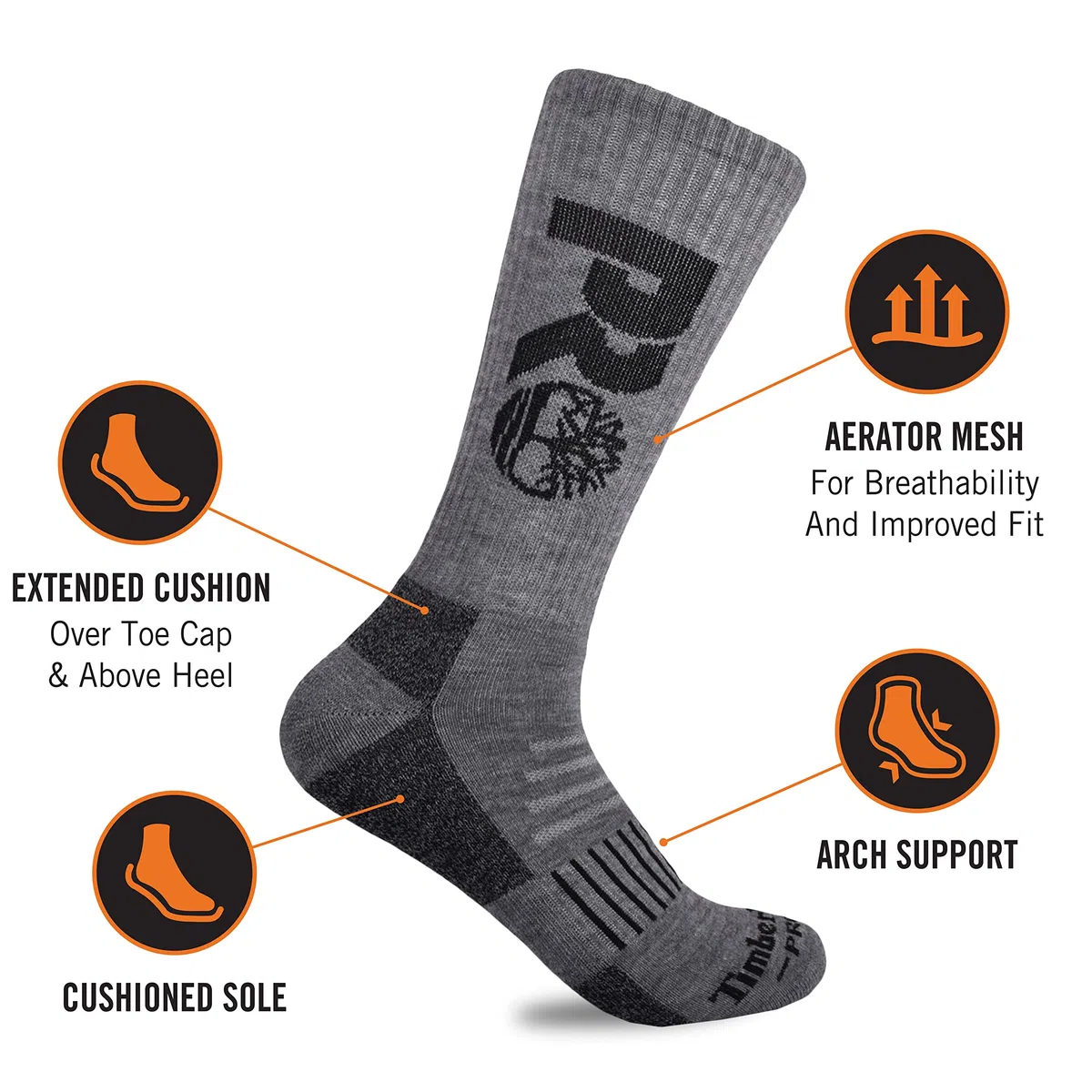 Timberland PRO 6-pack Crew Socks Calzini da squadra. Uomo