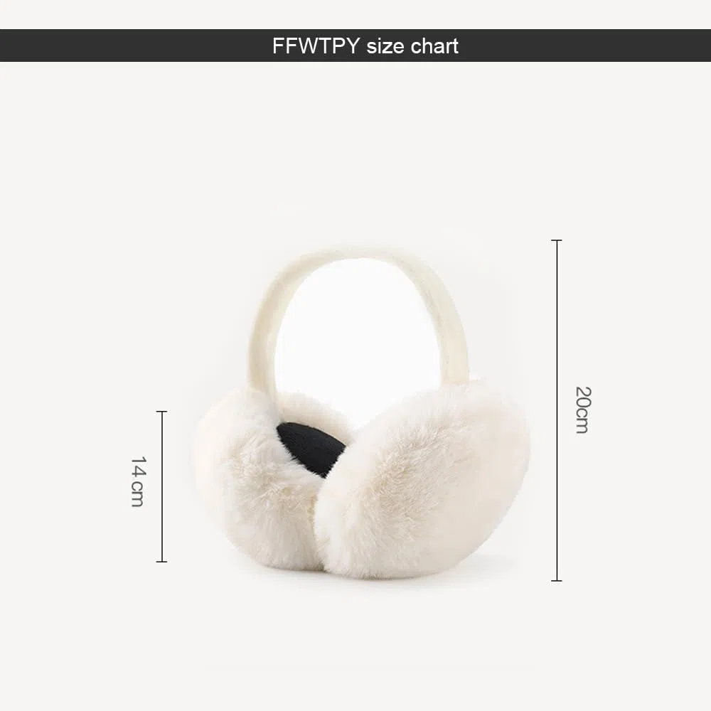 Paraorecchie Invernali da Donna Plush Pieghevoli per Calore delle Orecchie in Pelliccia Sintetica Calde per Il Freddo Peluche Earmuffs per Ragazze Donne
