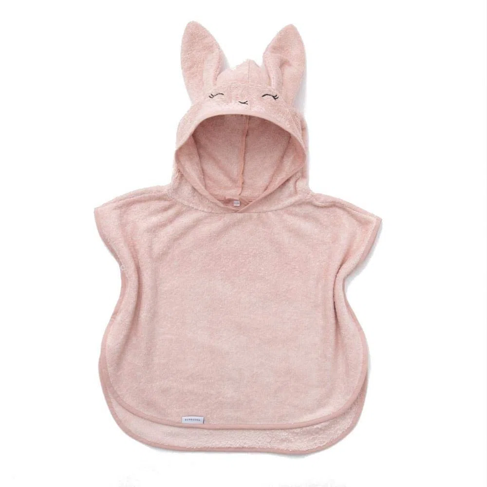Bamboom Accappatoio Poncho con Chiusure a Bottoncino, Soffice Fibra di Bambù Organico, 0 – 2 Anni, Poncho da Bagno in Spugna