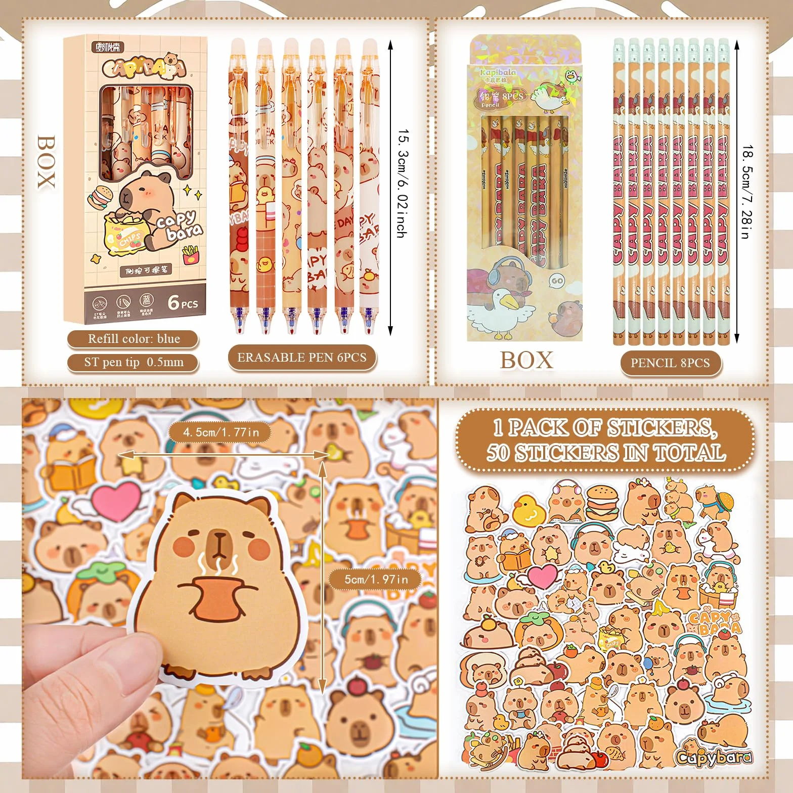 81 Pièces Set di Cancelleria, Astuccio con Accessori, Set Cancelleria, Astuccio Grande, Grazioso di CAncelleria per Ufficio/Scuola/Studenti/Bambini