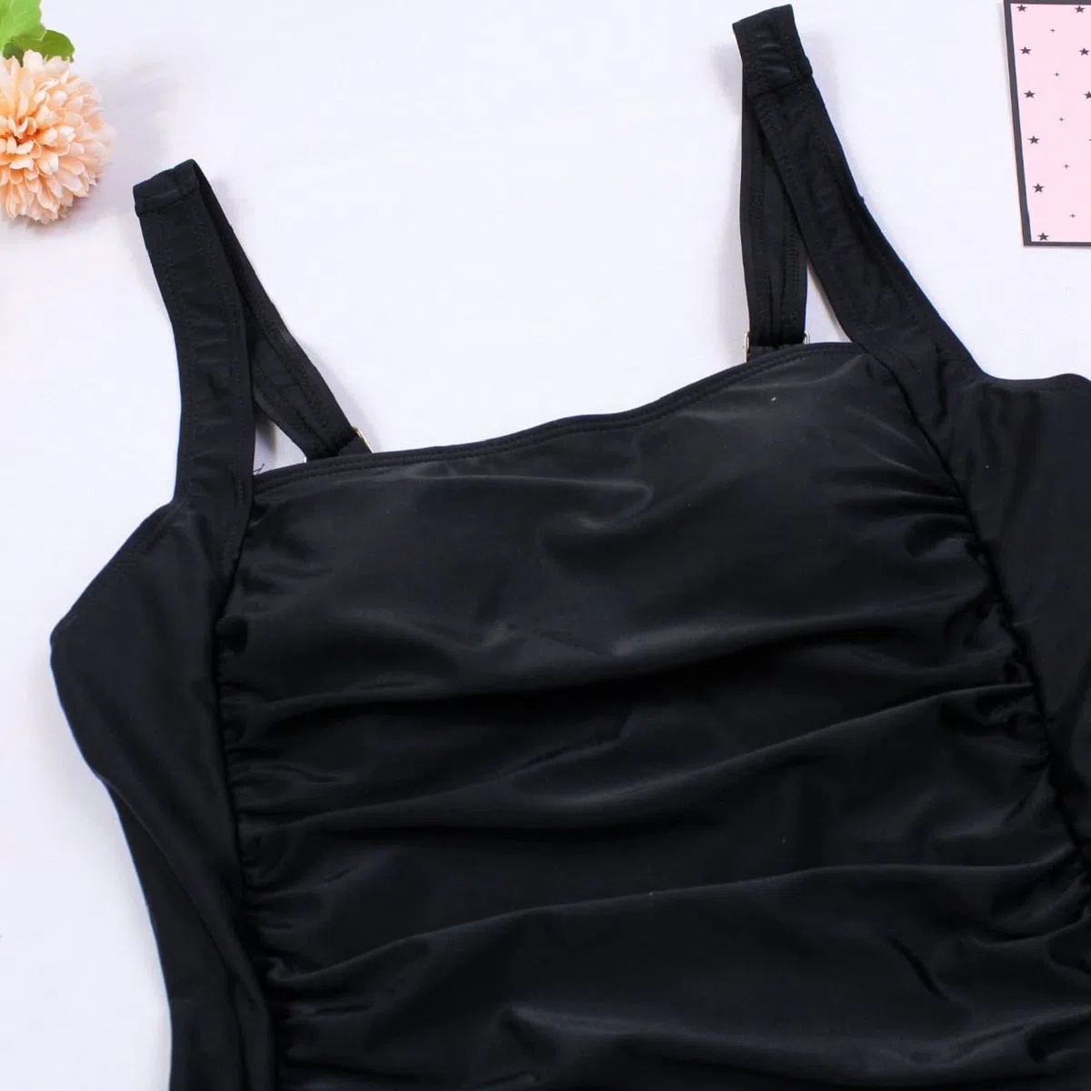 Costume Intero Donna Sexy Costumi da Bagno Donna Interi Vintage Monokini con Controllo della Pancia Ruched Push Up Imbottito da Spiaggia Mare e Piscina Tinta Unita Swimsuit