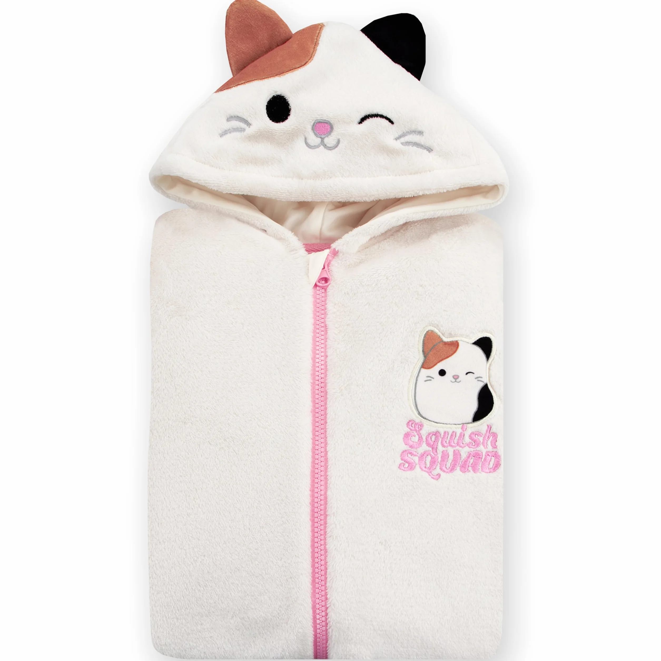 Squishmallows Gatto Pigiama Intero Bambina | Pigiama Pile | Pigiamone Bambina | 5 E 13 Anni