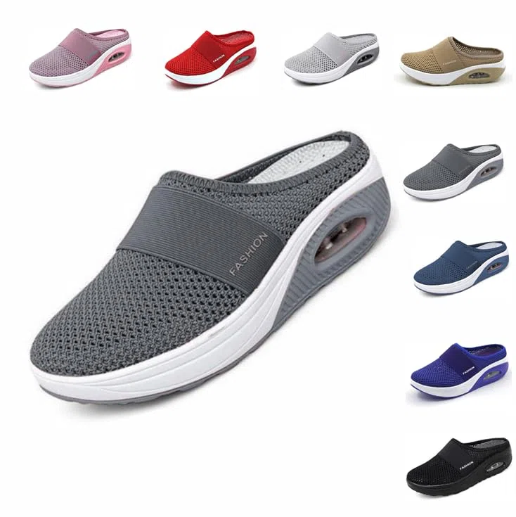 Scarpe da Passeggio Slip-on con Cuscino d'Aria da Donna,Ortopediche Scarpe Traspiranti e Casual con Cuscino d'Aria,Scarpe da Donna per diabetici da Passeggio