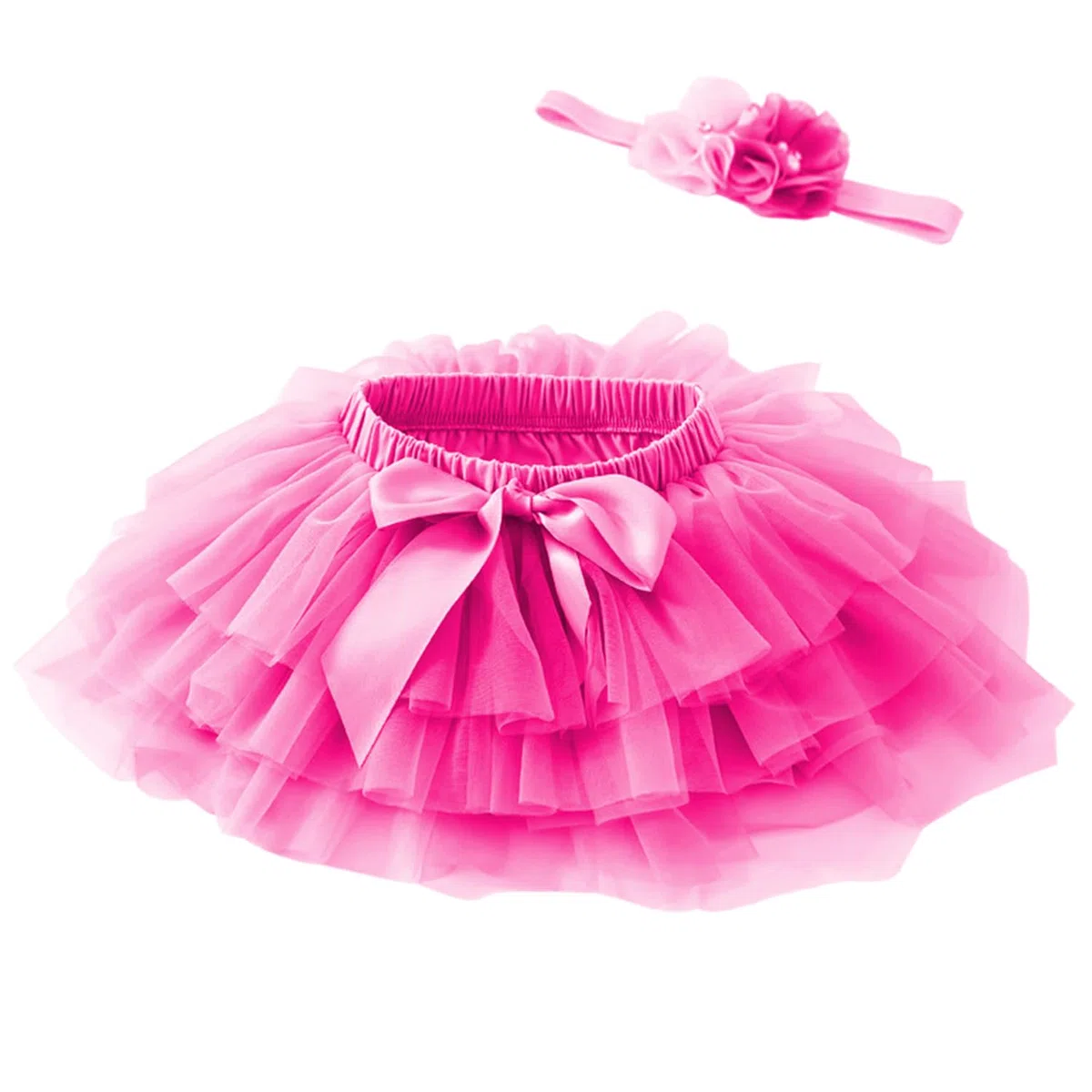 Gonna morbida con volant in tulle con fodera per pannolini, principesse, feste, tutù, set con fascia floreale