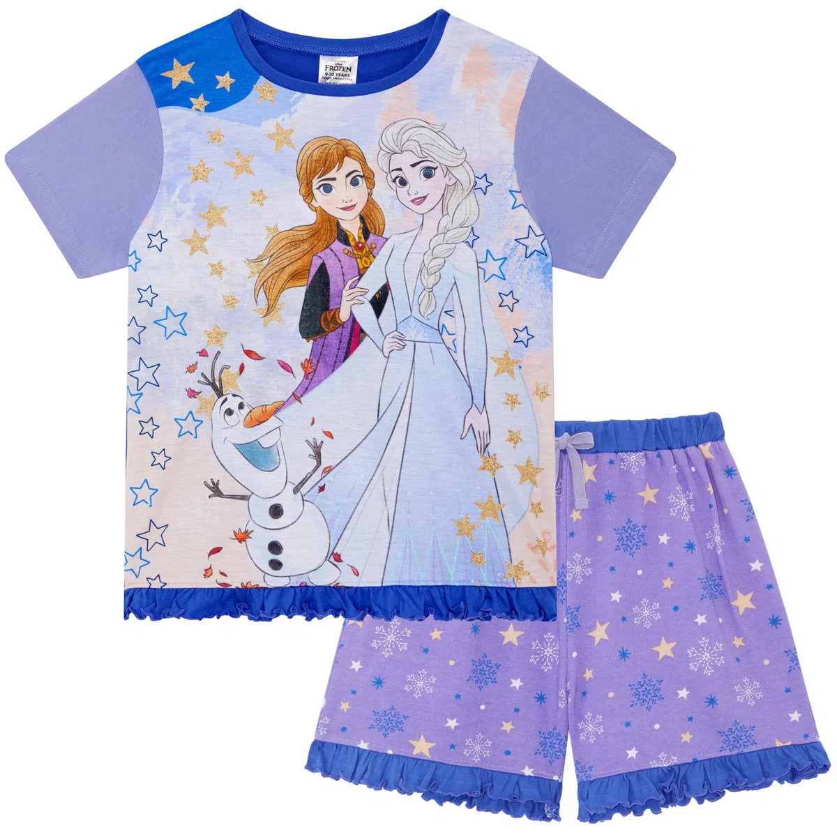 Disney Pigiama corto da bambina, motivo: Frozen