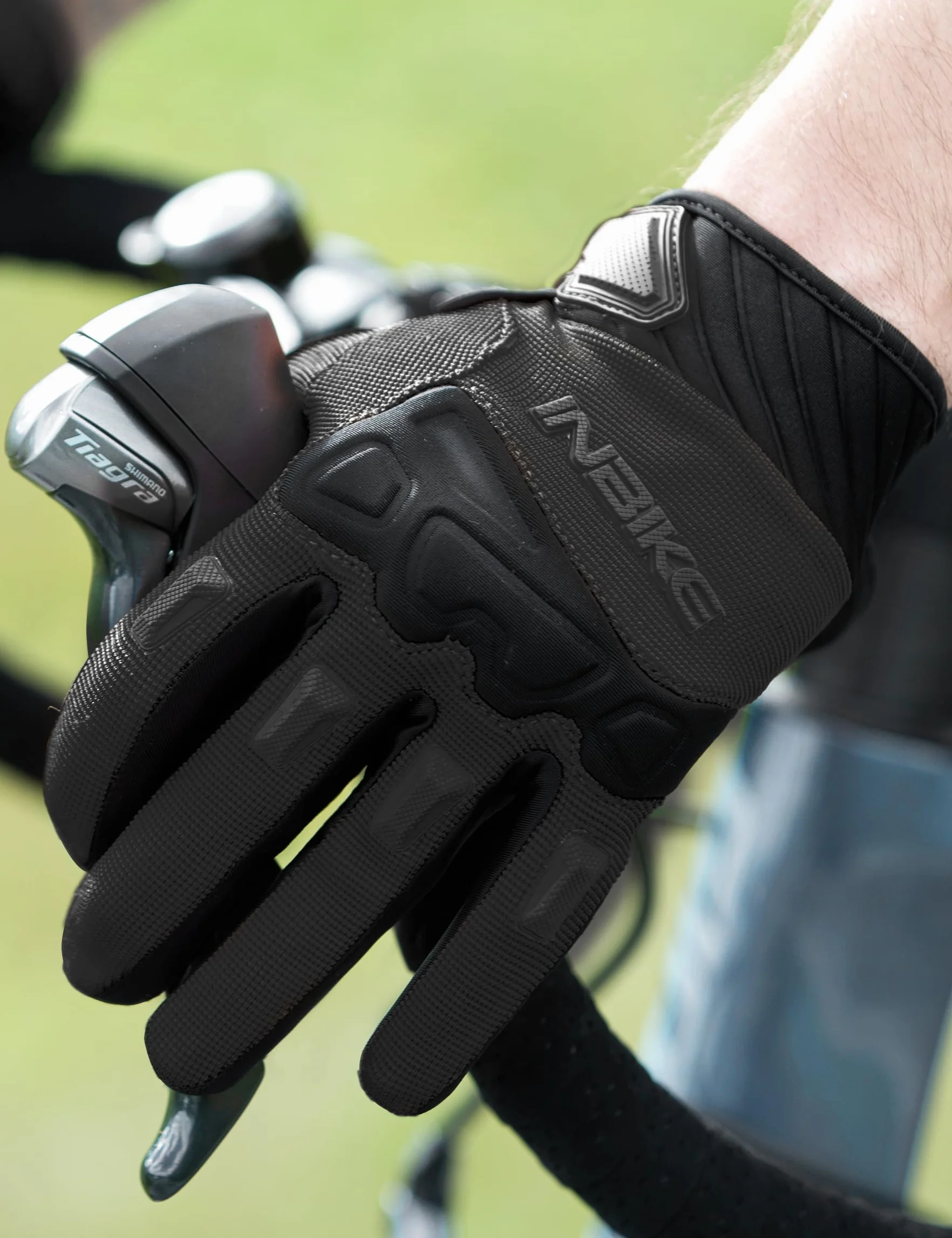 INBIKE Guanti MTB Guanti da Ciclismo in 5mm Eva Touchscreen Antiurto Antiscivolo Bici da Strada Moutain Bike per Uomo e Donna