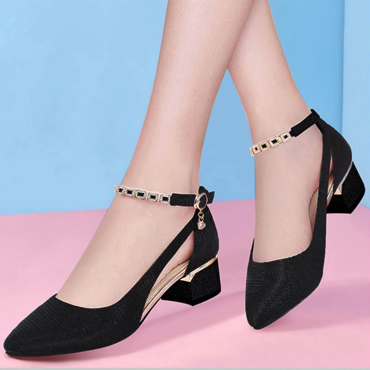 Scarpe Tacco Basso Donna Estivi Eleganti Decollete Comode Ballerine Slip on Primavera Sandali Chiusi Davanti Offerta Kitten Heels Casual Mocassino Slingback Leggero Scarpe da Ufficio Scarpe da Festa