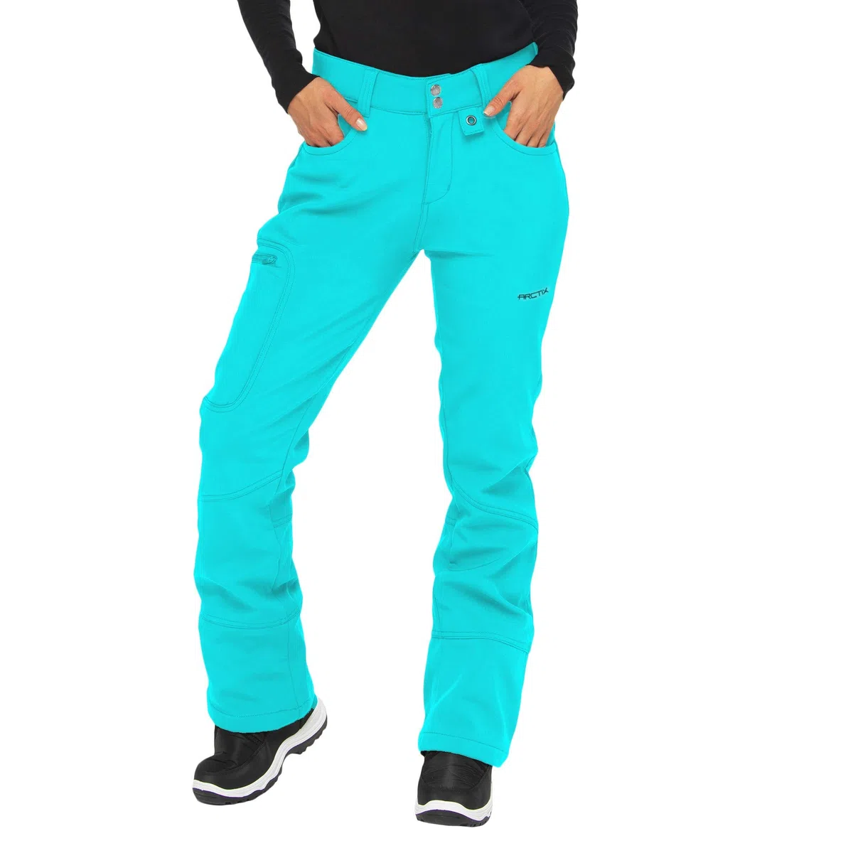 ARCTIX - Sarah Pantaloni Softshell Foderati in Pile, Pantaloni da Neve Donna