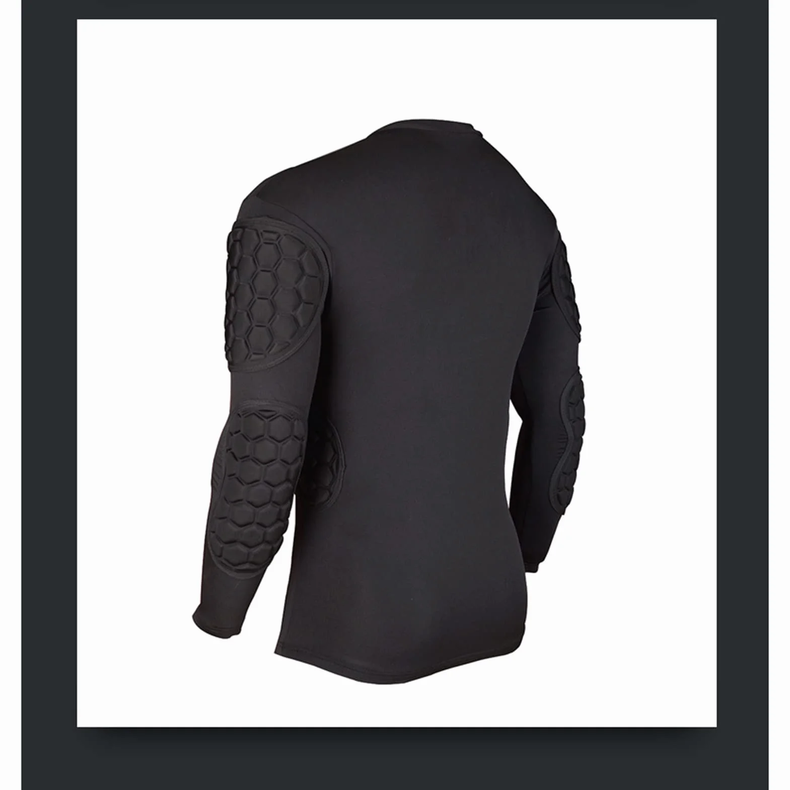 Maglia Portiere,Divisa da Portiere, Divisa da Portiere, Divisa da Allenamento da Competizione, Pantaloncini Aderenti in Jersey a Maniche Lunghe Anticollisione