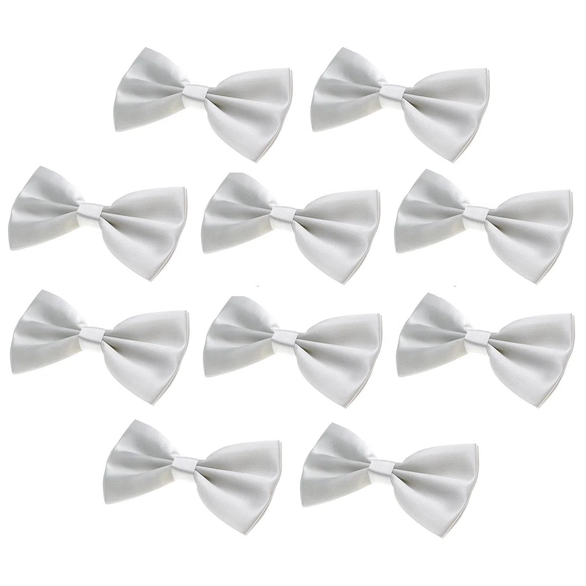 DonDon Set da 10 papillon da uomo 12 x 6 cm già legato e infinitamente regolabile