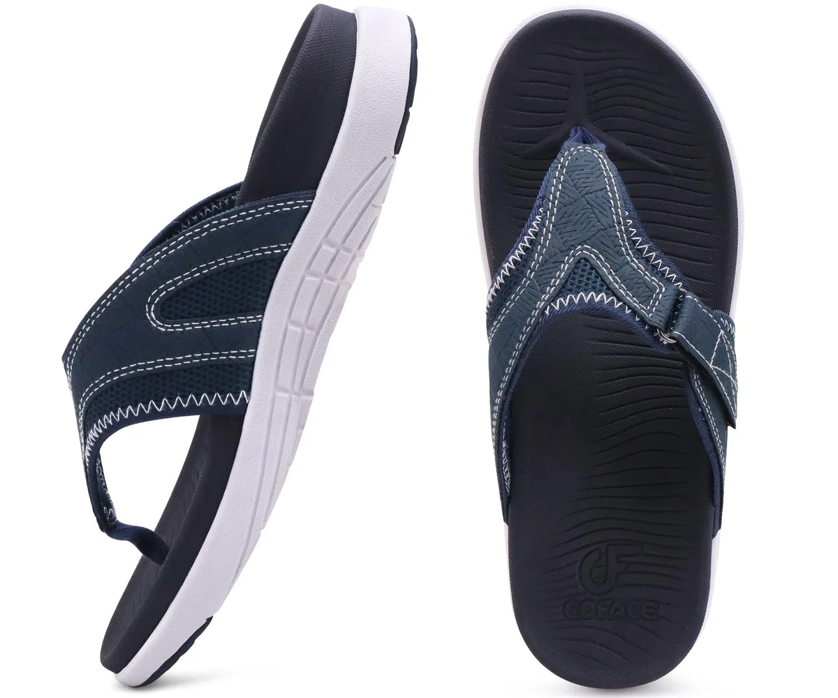 COFACE Infradito da Uomo Sandali con Supporto per Arco Plantare Sportivi Pantofole Ciabatte Estivi Flip Flops Mare Piscina Spiaggia All'aperto