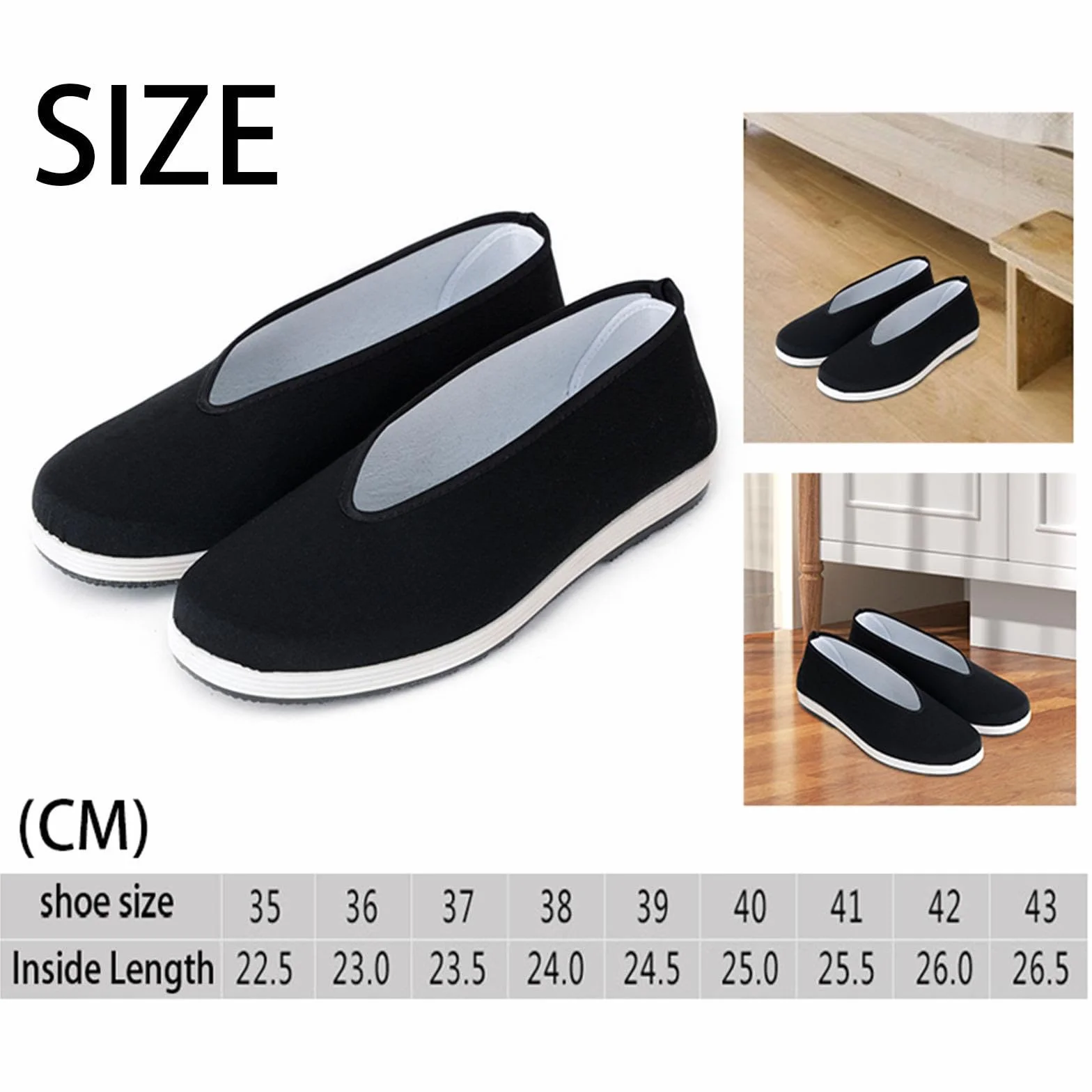 Amagogo Scarpe Kung Fu Scarpe di tela Suola in gomma antiscivolo per uomo e donna, Scarpe tradizionali cinesi traspiranti Scarpe per arti marziali