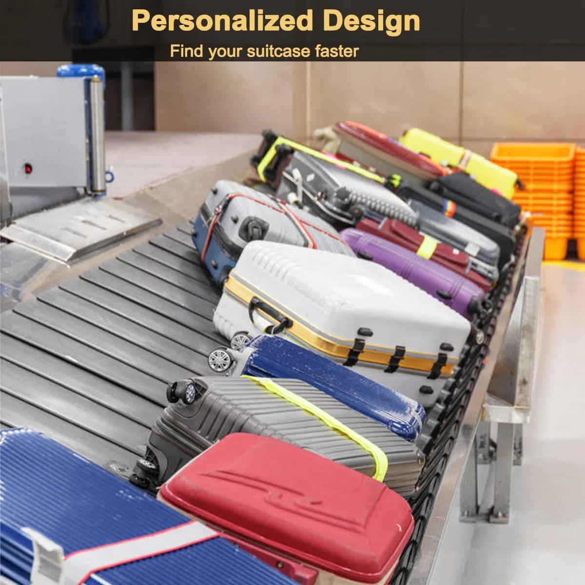 FANSU Copri Valigia per 29-32 Pollici, Elastica Copri Trolley 3D Luggage Cover Chiusura con Cerniera, Trolley Protector Cover Grande Valigia Antipolvere Lavabile Copertura