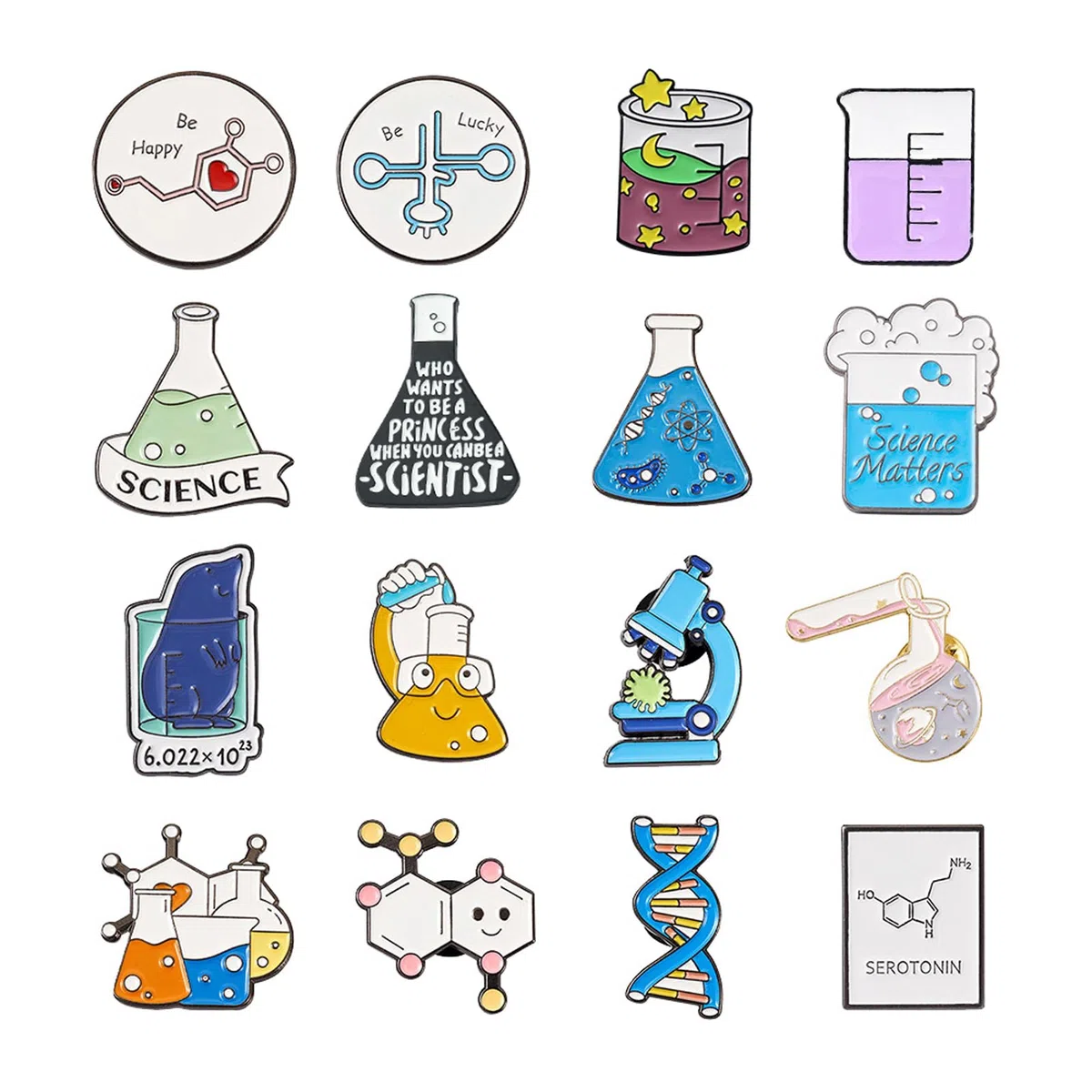 Pandahall Various Theme Alloy Enamel Brooches Lapel Brooch Enamel Pin Set