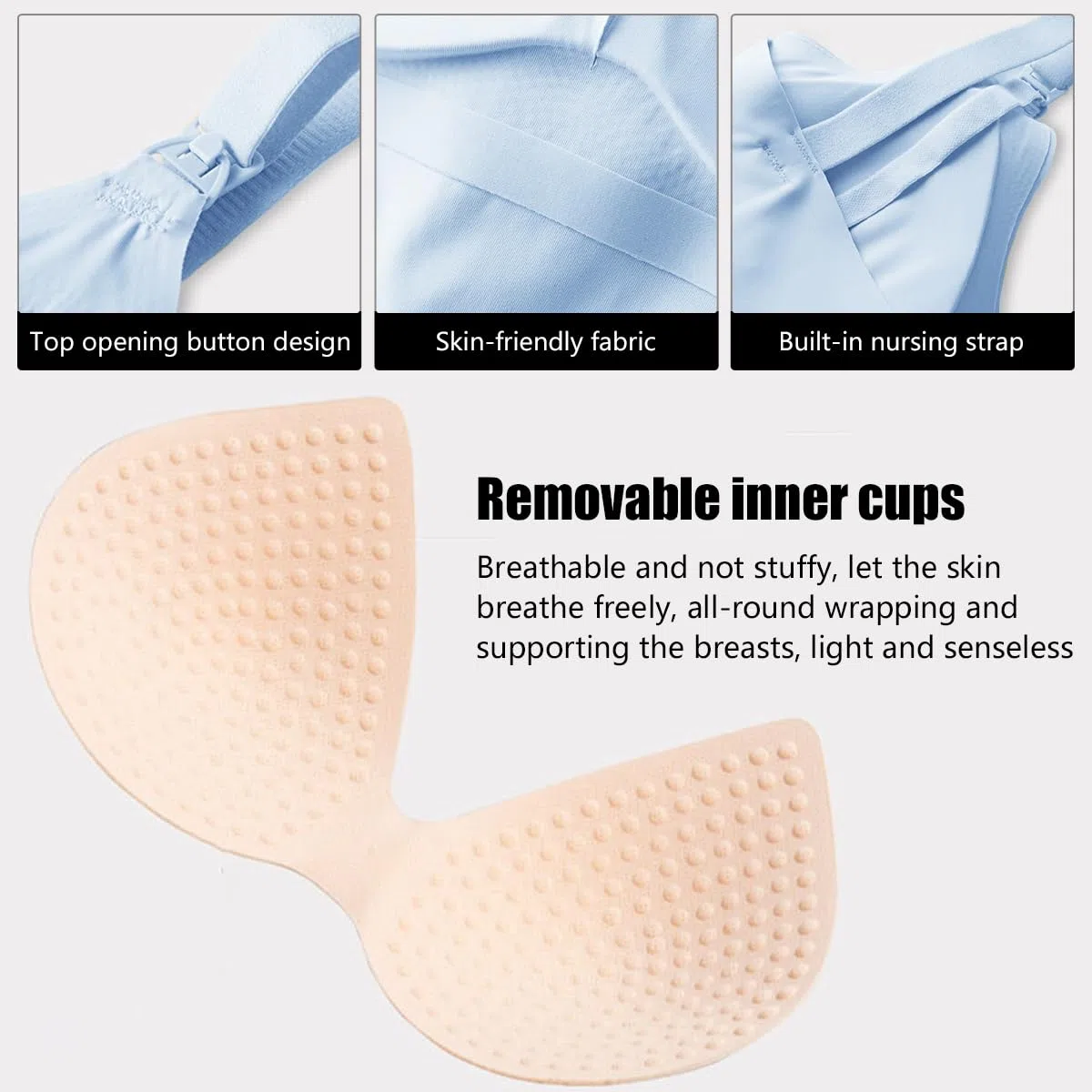Confezione da 2 Top da Donna Senza Cuciture con Reggiseno Integrato Regolabile per l'Abbigliamento al Seno, Confortevole e Sostegno per Salotto e Dormire l'uso Quotidiano