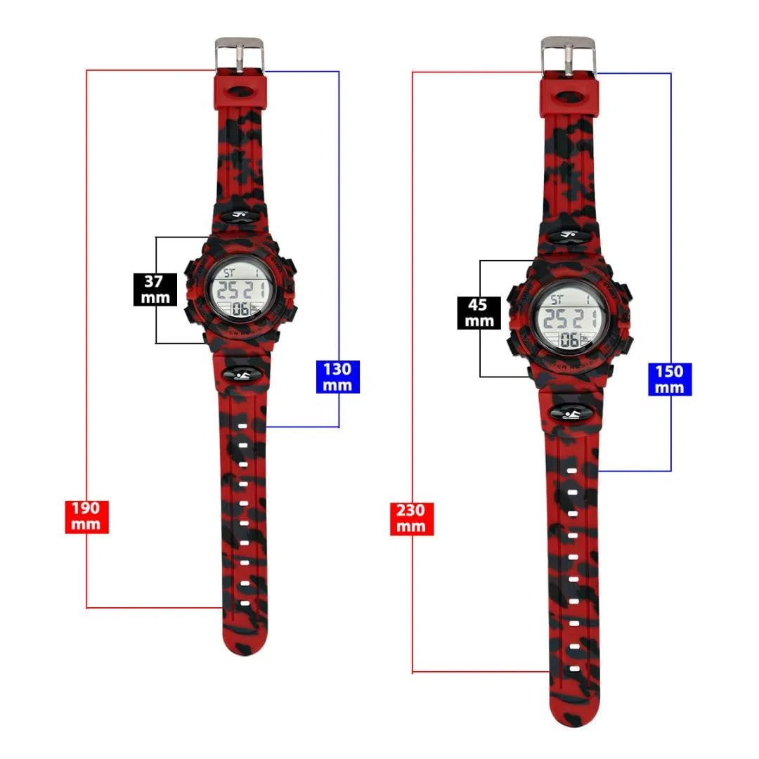 aswan watch Orologio Digitale Bambina Bambino con Sveglia, Cronometro, Data, Luce LED-Orologio da polso Ragazza Ragazzo con Cinturino in Silicone-S/M