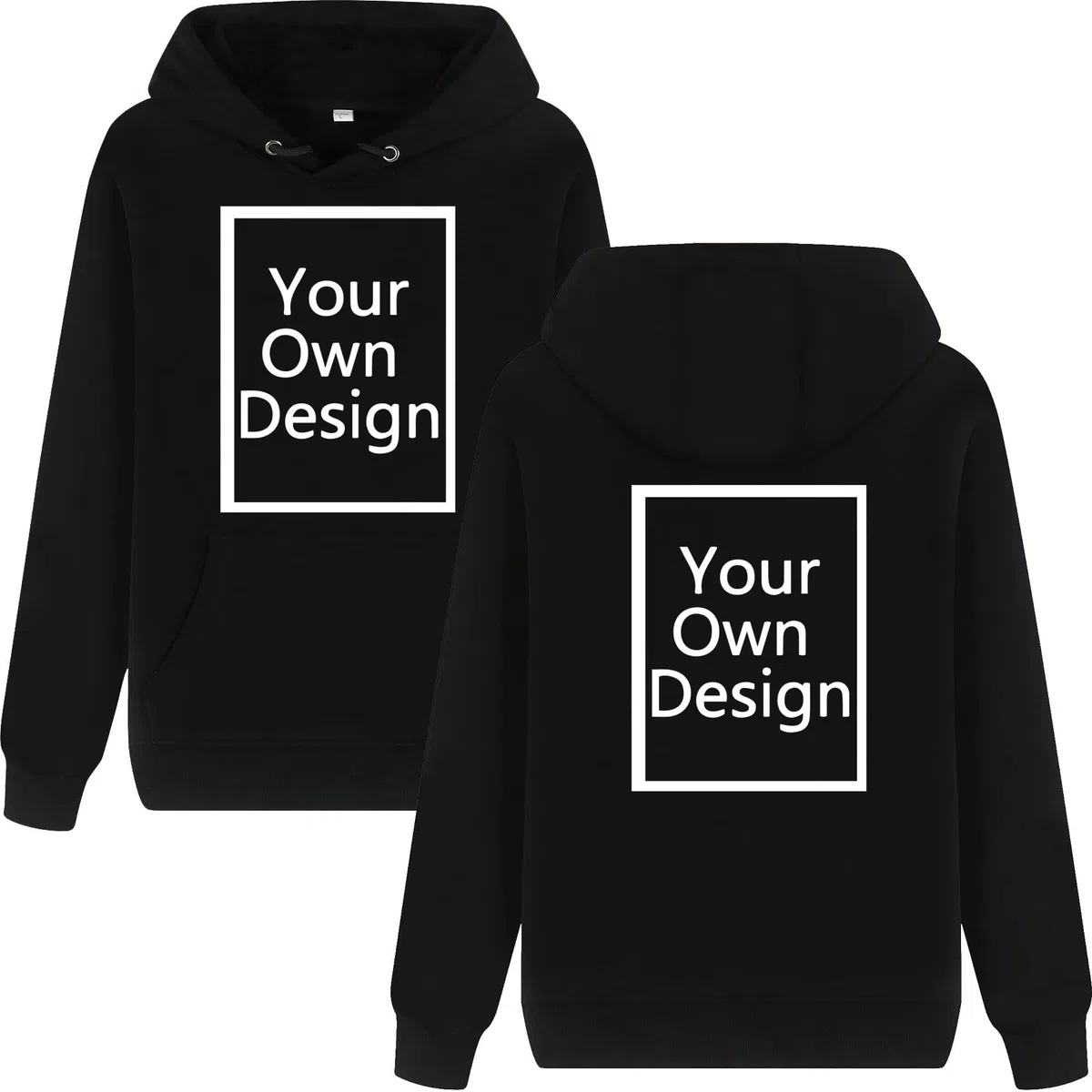 ALRRGPB Felpa Personalizzata per Uomini e Donne Felpa Personalizzata Il Tuo Design Stampa Fai da Te Autunno Inverno Hooded Front & Back