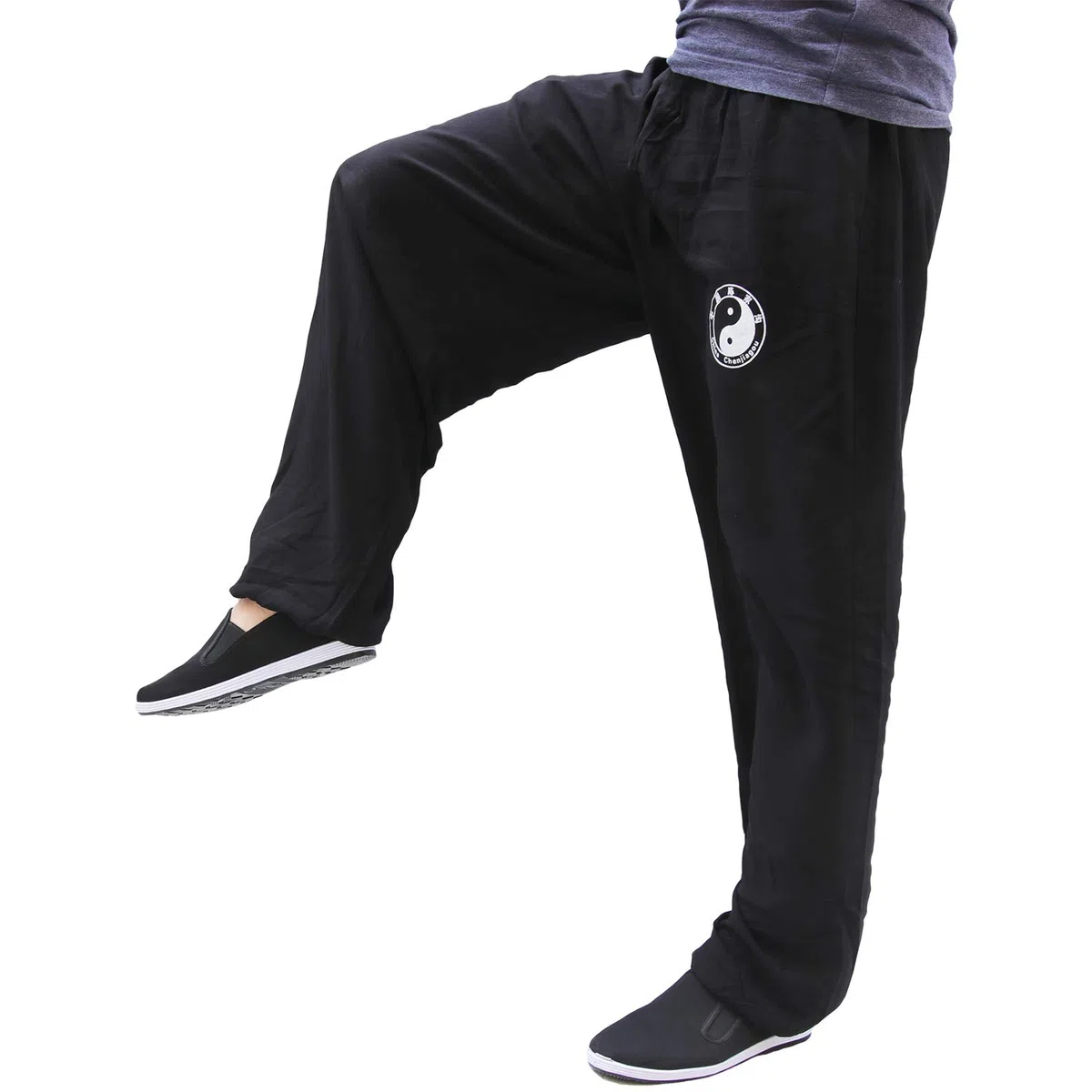 Tai Chi - Pantaloni da Allenamento da Uomo e da Donna, Kung Fu Uniforme, per Arti Marziali, Qigong Wing Chun Shaolin, Gamba Larga per Il Tuo Esercizio di Tai Chi - 2 Tasche
