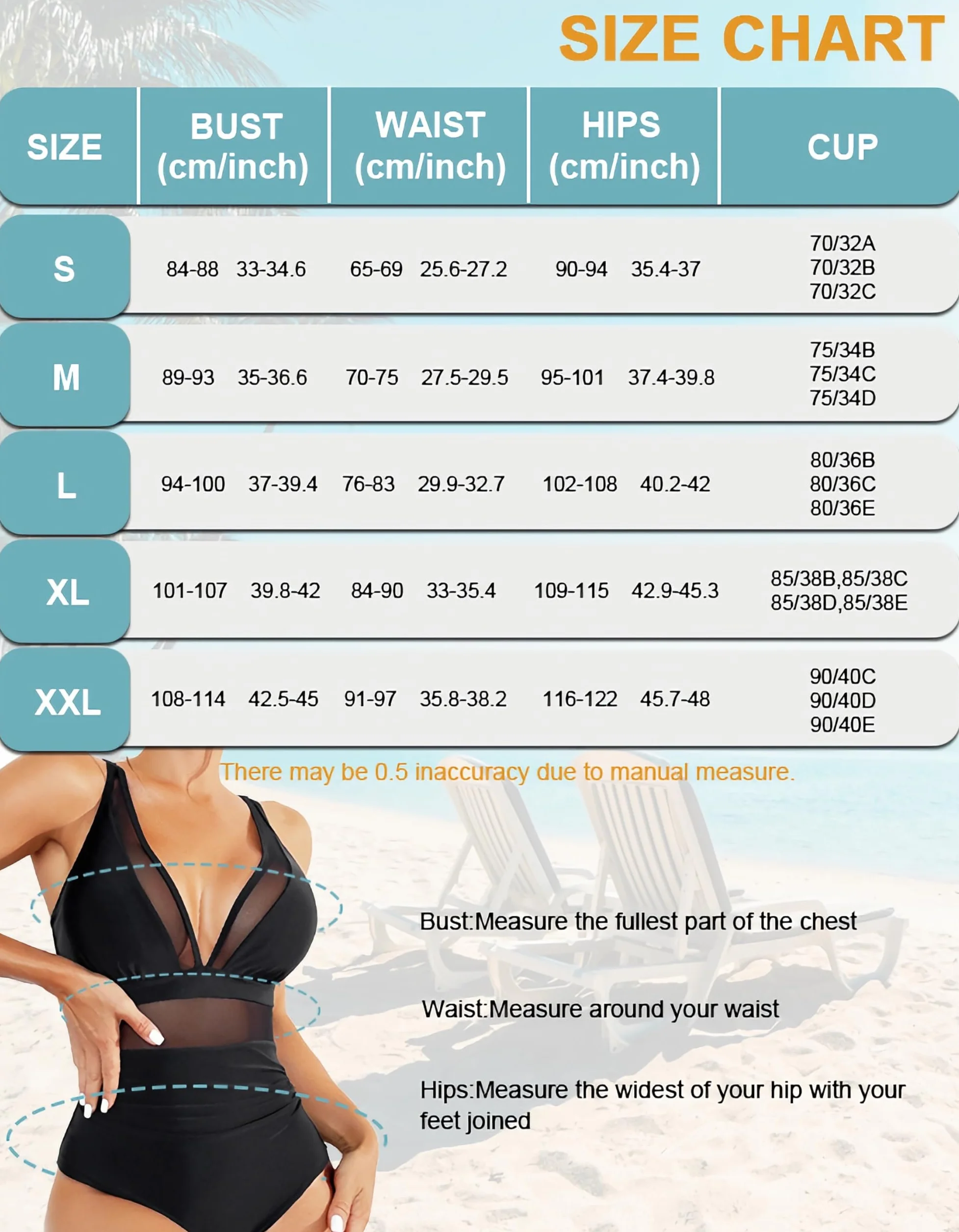 Costume da Bagno Intero Donna Sexy Scollo a V Costumi da Mare Spalline Regolabili Push Up Imbottito Reggiseno Costumi Interi Donna Beachwear