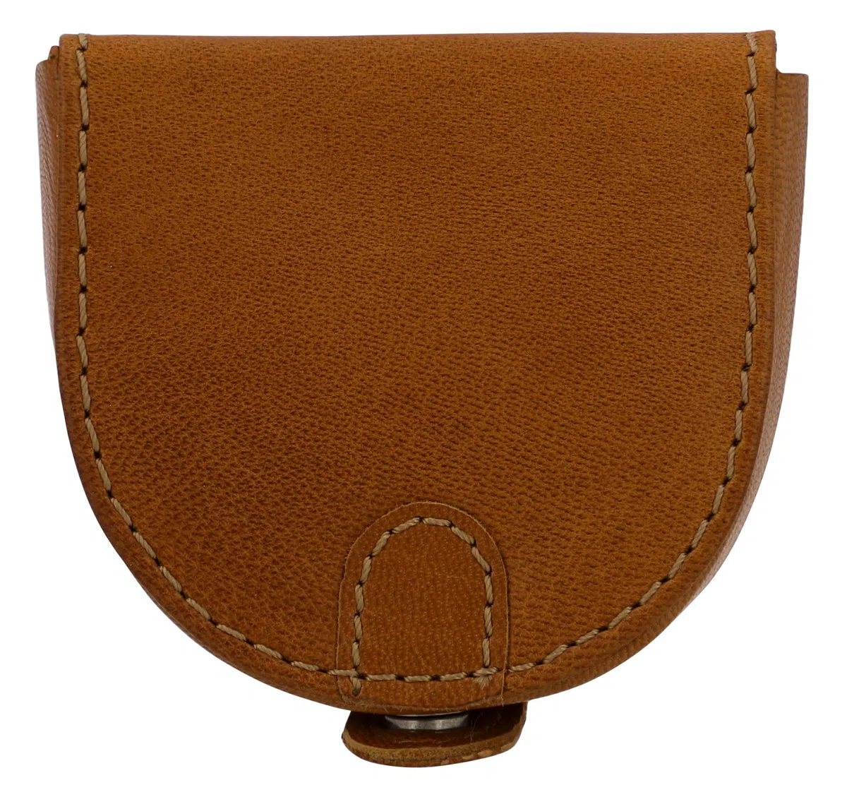 Gusti Leder studio ''Brian'' borsellino portamonete banconote monete vintage vera pelle festa disco unisex marrone cognac 2A14-22-5