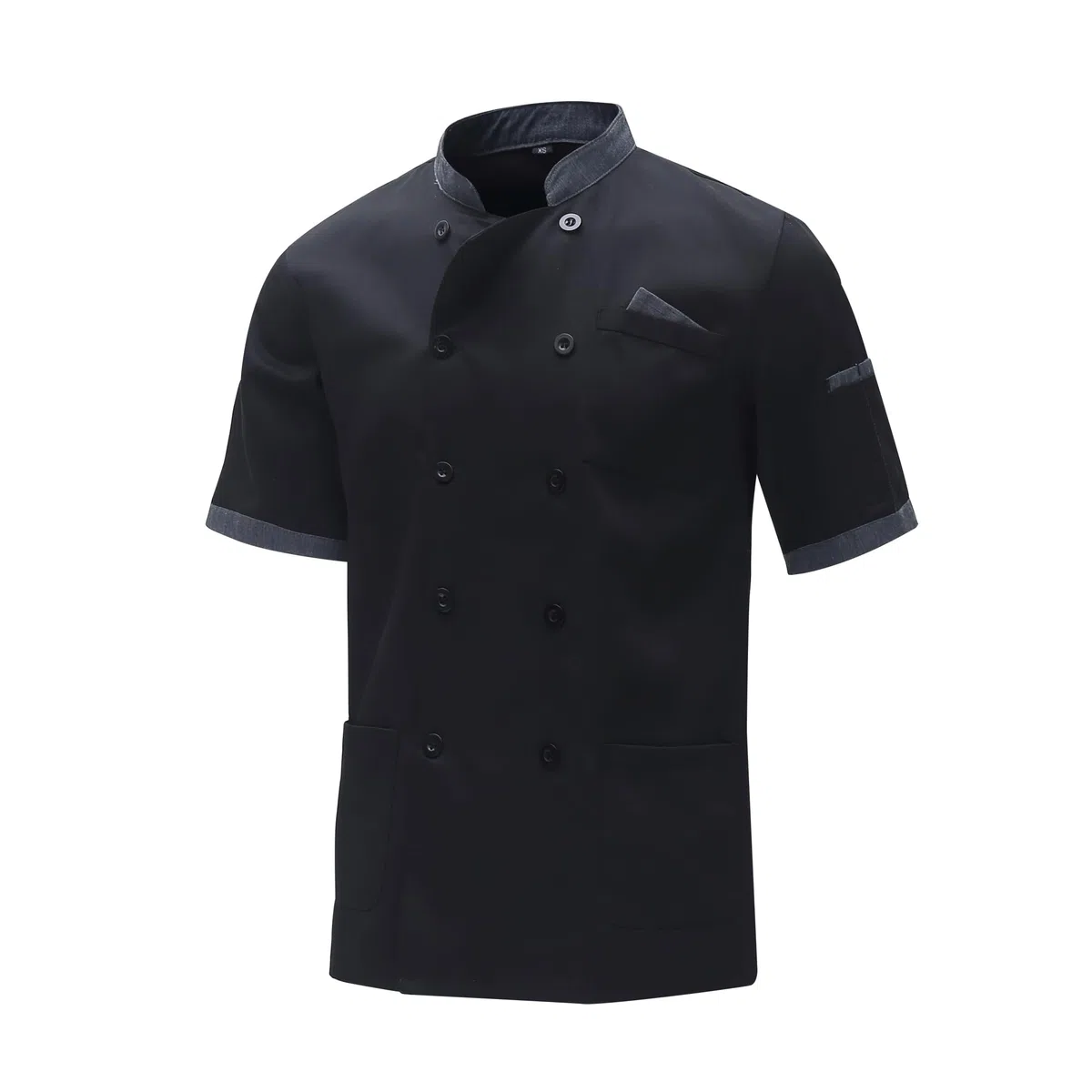 Giacca Cuoco Uomo e Donnacon i Bottoni Giacca Chef Uomo Ristorante Divise da Cuoco Giacca Cucina Maniche Corte Uniforme da Lavoro
