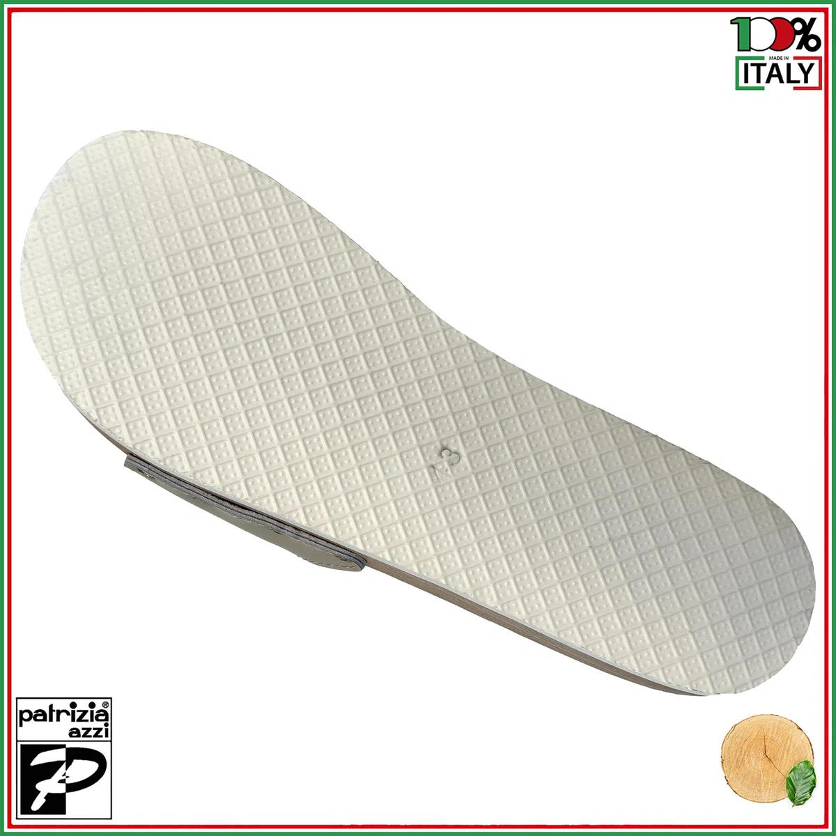 Patrizia Azzi 833 ZOCCOLI IN LEGNO DI FAGGIO CIABATTE UOMO (numeric_46)
