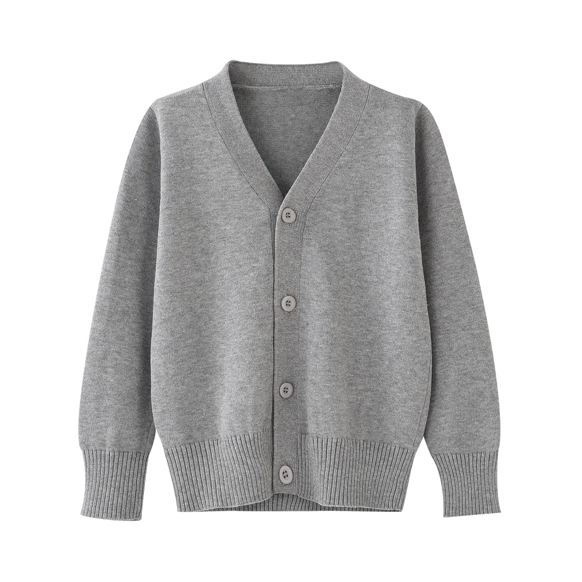 BINIDUCKLING Cardigan scolastico a maniche lunghe con scollo a V per uniforme scolastica