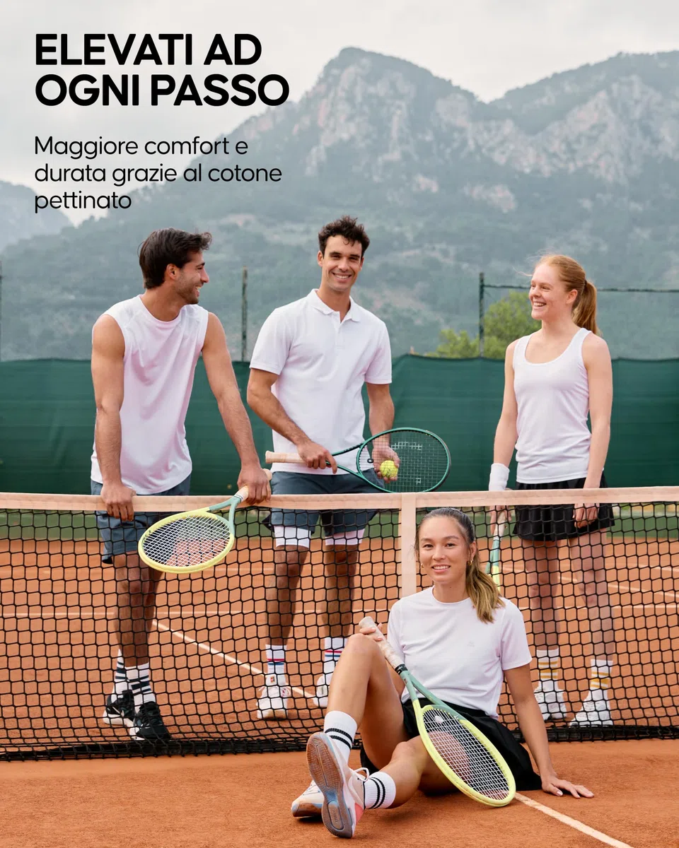 DANISH ENDURANCE Calze Tennis Unisex, Calzini Cotone Uomo e Donna, Sportivi e Traspiranti, 3 o 6 Paia