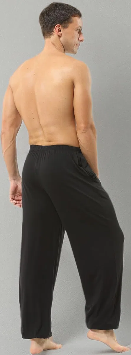 HOEREV Uomo Donna Super Soft Yoga Pantaloni Taiji Lounge Pant