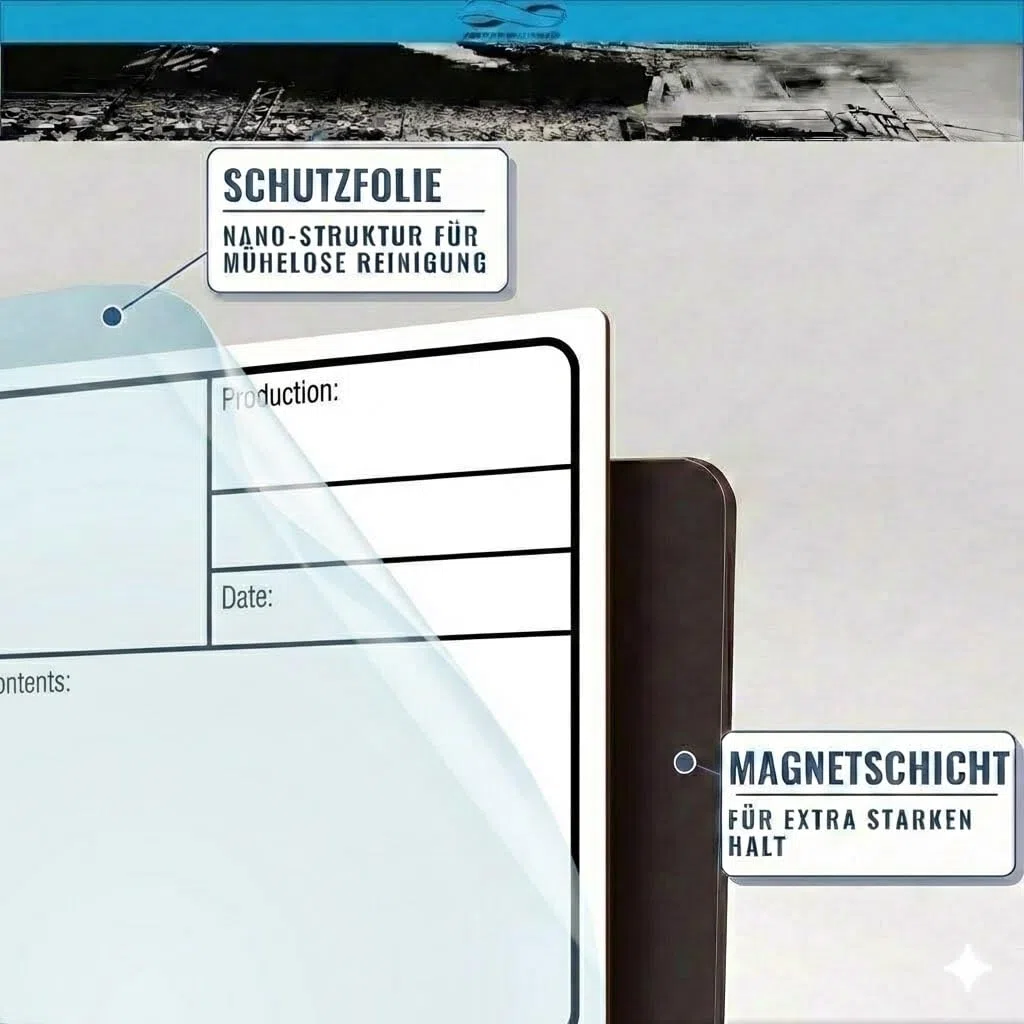 Infitronic 10 etichette magnetiche bianche riutilizzabili per scomparti di volo