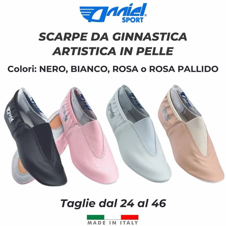 Anniel 2038 Scarpe da Ginnastica Artistica in Pelle. 100% Made Italy