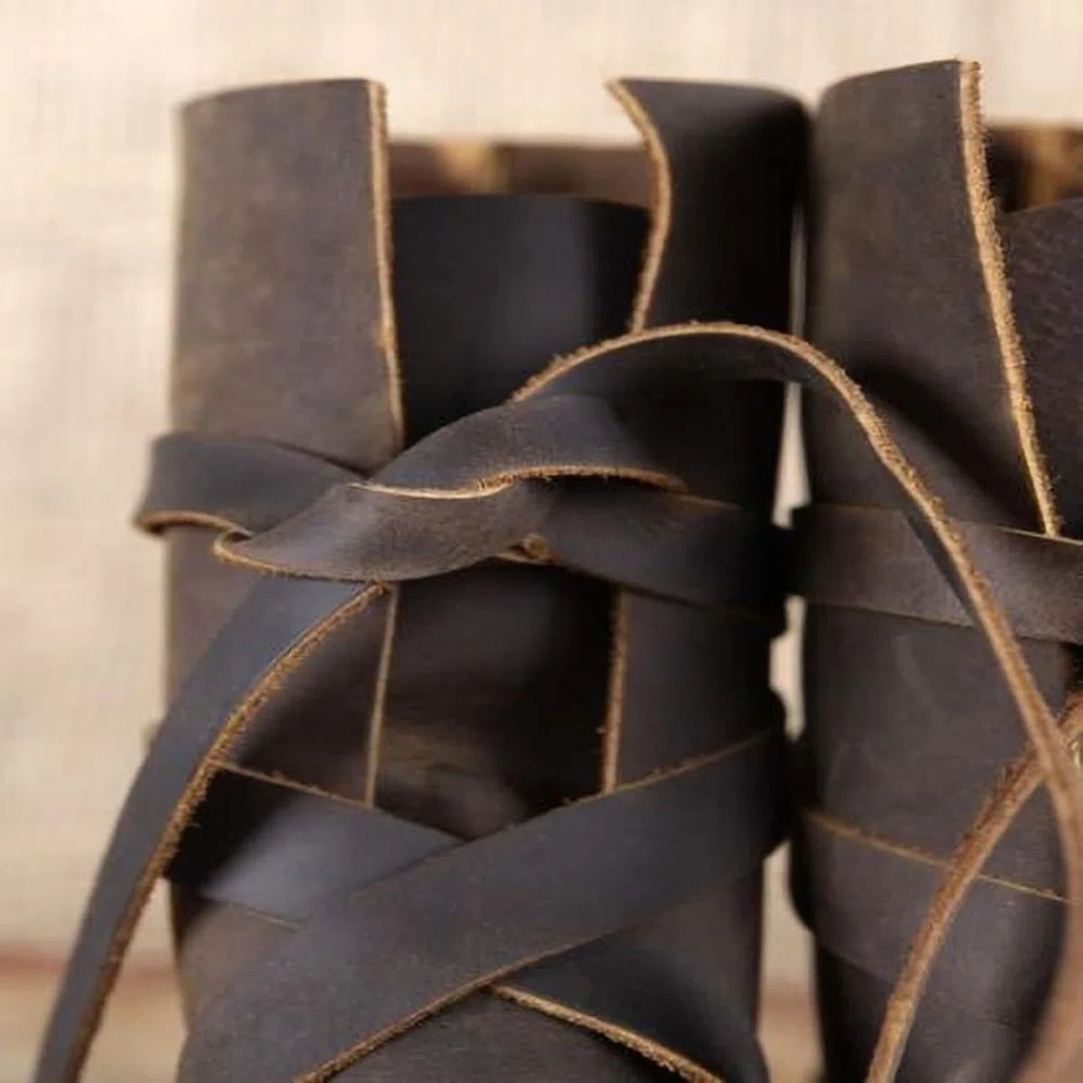 Generisch Scarpe medievali da uomo e donna, stile retrò, medievale, punk, stivali da cavaliere, morbidi e confortevoli, in pelle PU, per costume da cosplay