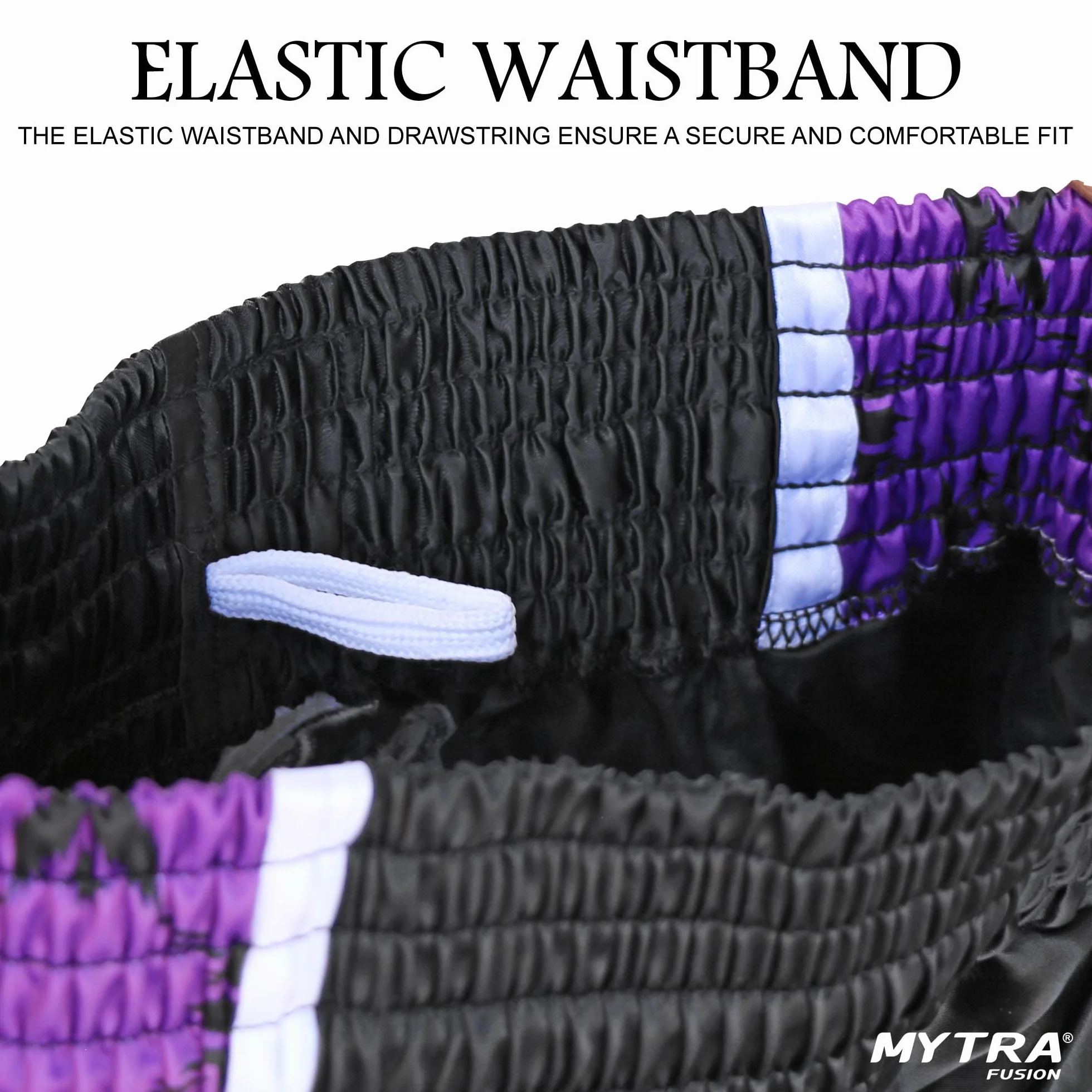 Mytra Fusion Pantaloncini Muay Thai da Donna – vestibilità Slim, Lunghezza Corta, Pantaloncini da Gabbia per Donna, MMA, Kickboxing, Allenamento, Lotta e Arti Marziali