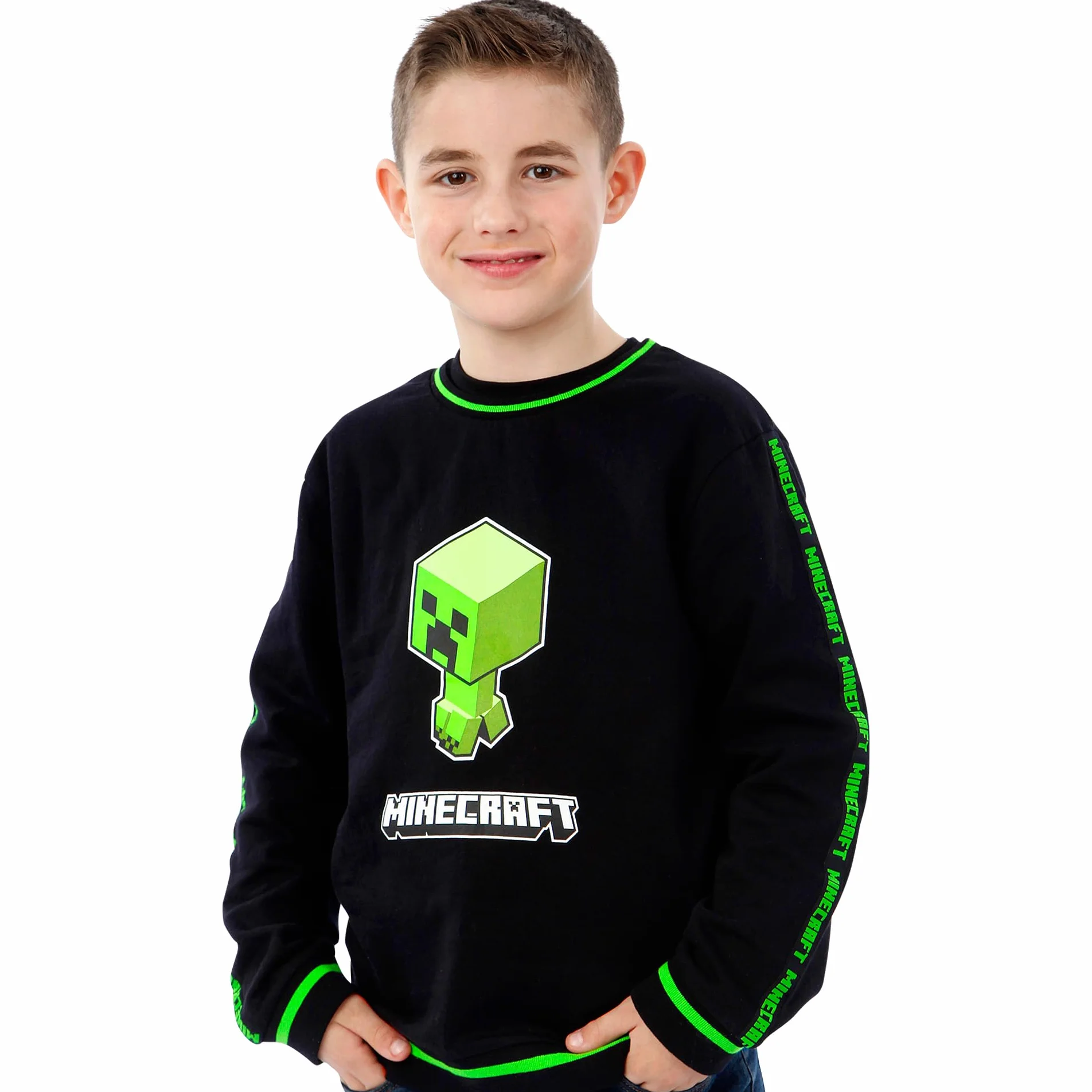 Minecraft Felpa per Ragazzi Creeper